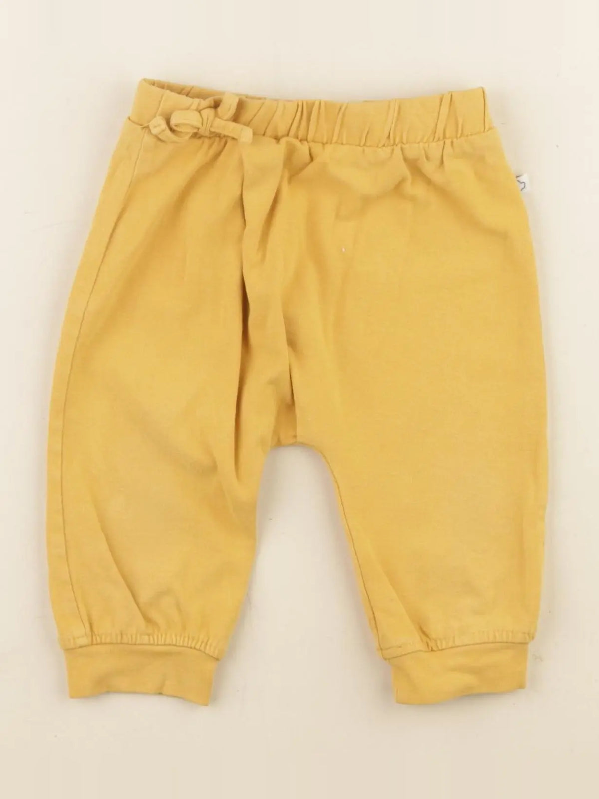 Vertbaudet - sarouel jaune - 9 mois