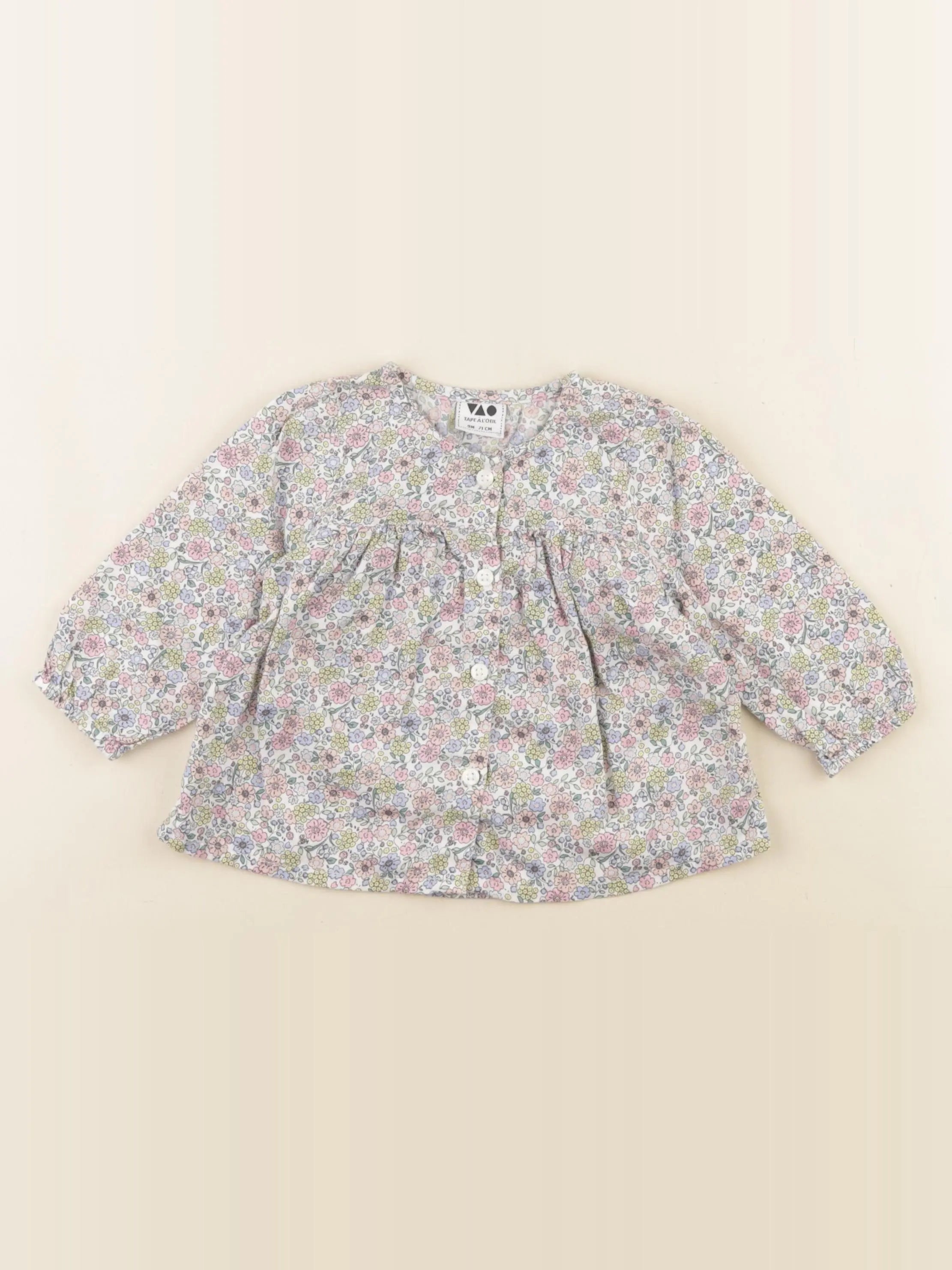 Tape à l'oeil - blouse multicolore - 9 mois