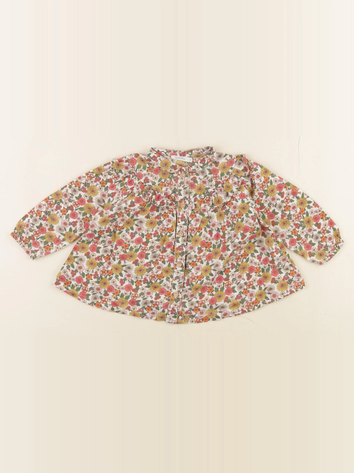 Boutchou - blouse multicolore - 9 mois