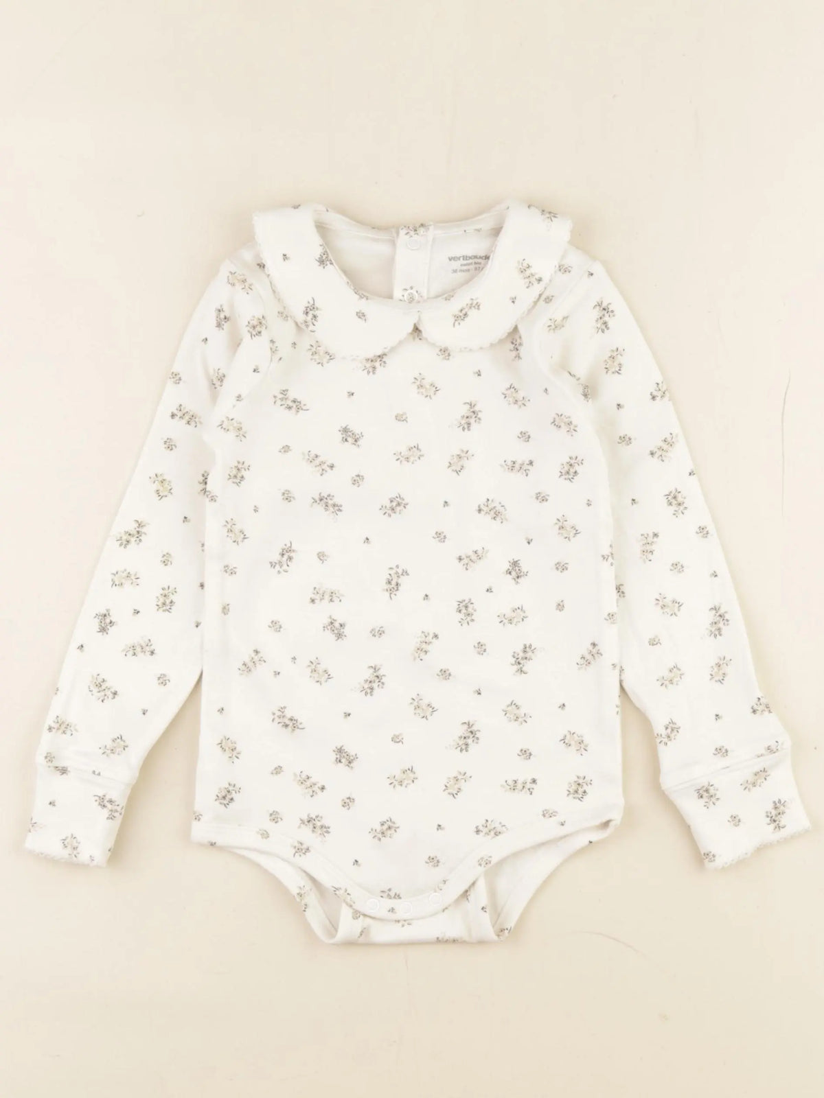 Vertbaudet - body à col beige - 3 ans