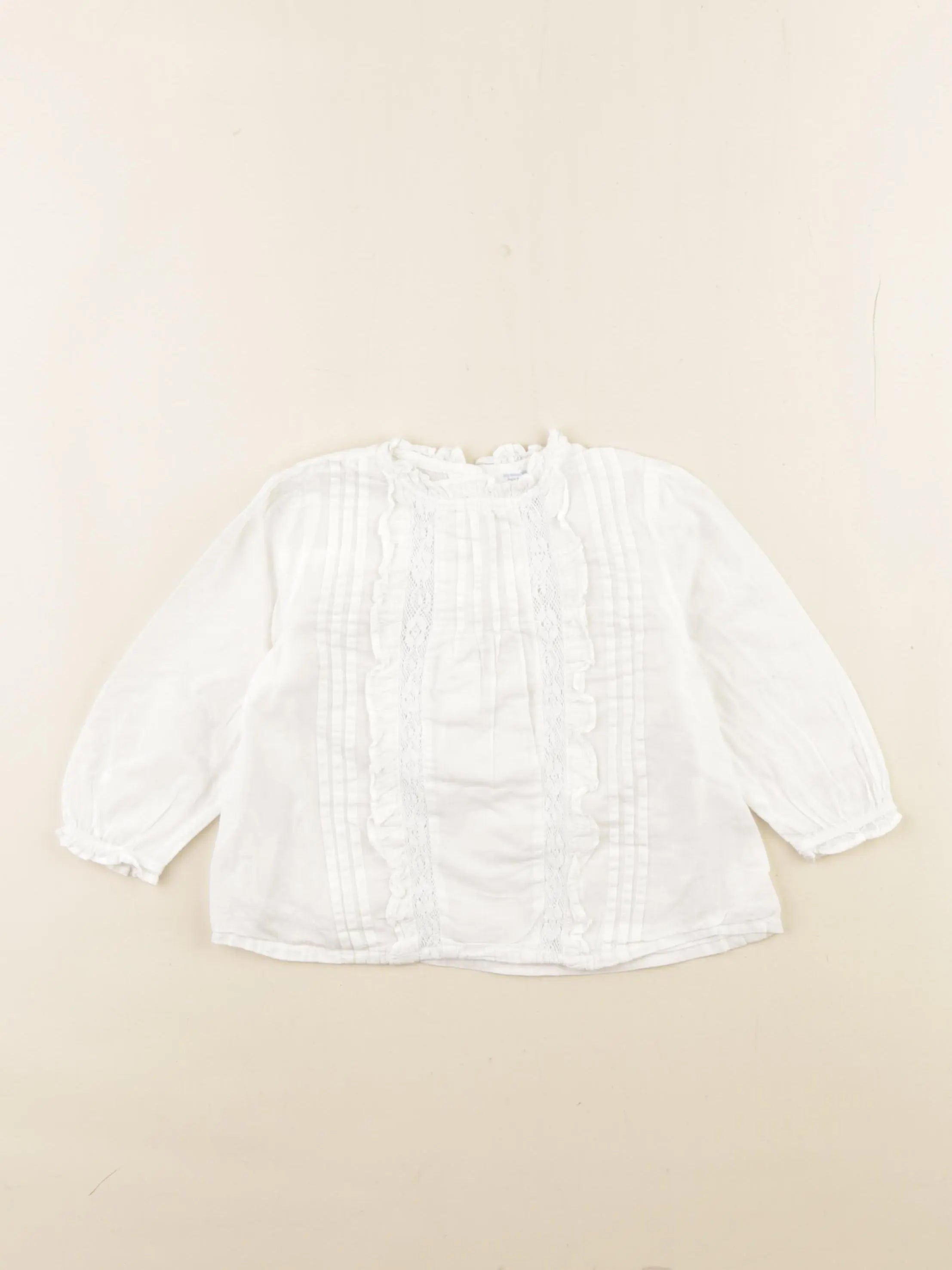 Boutchou - blouse blanc - 12 mois