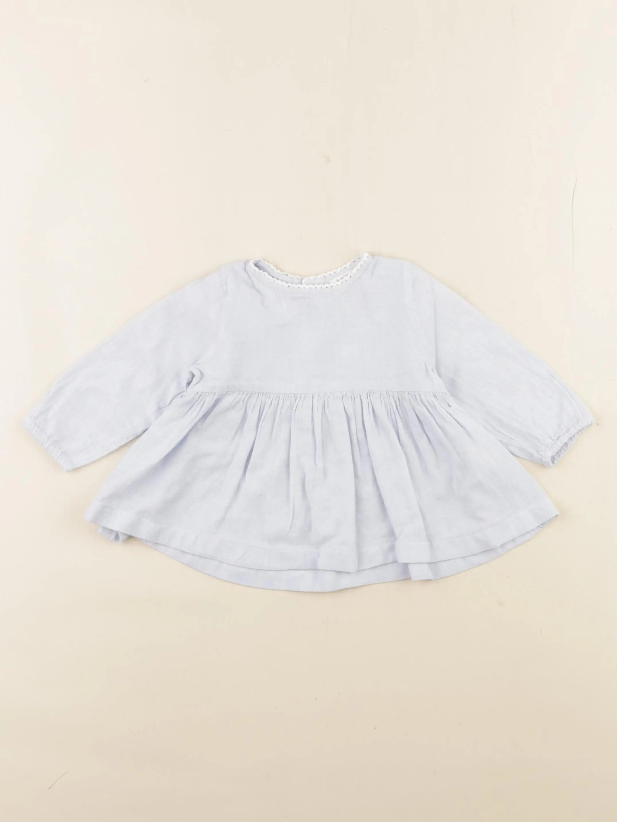 Boutchou - blouse bleu - 6 mois