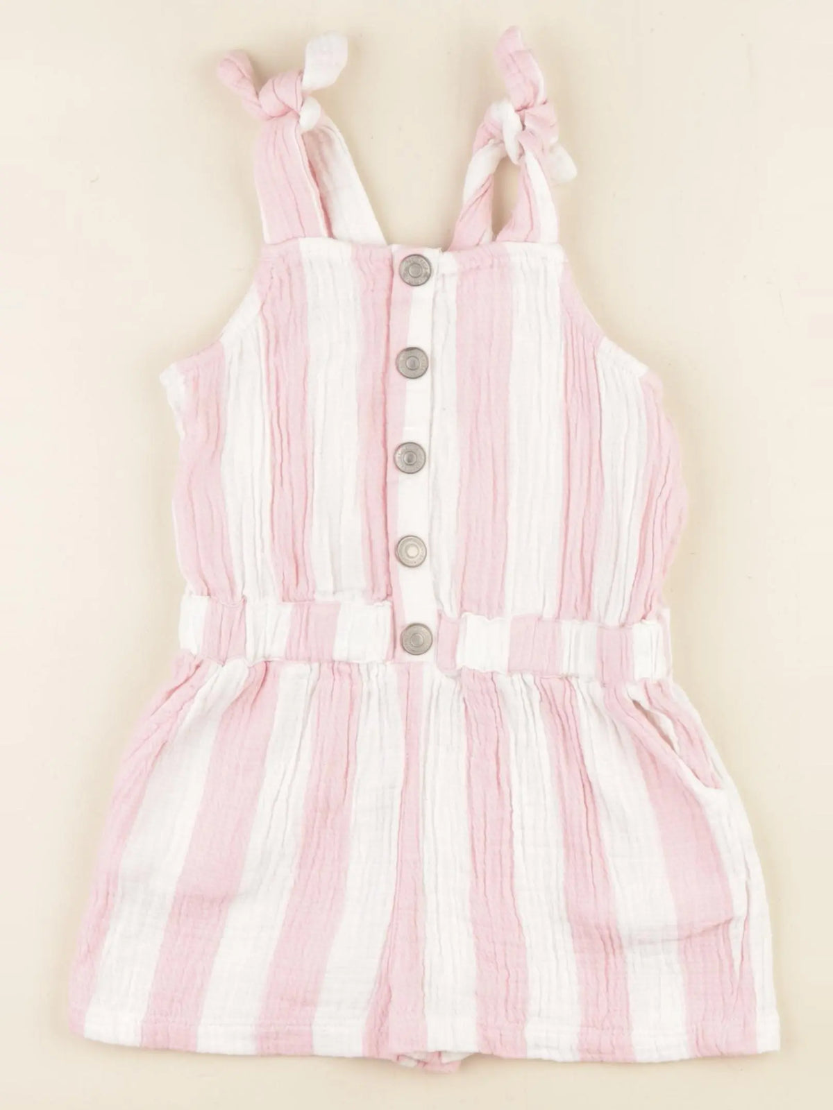 Vertbaudet - combinaison blanc, rose - 3 ans