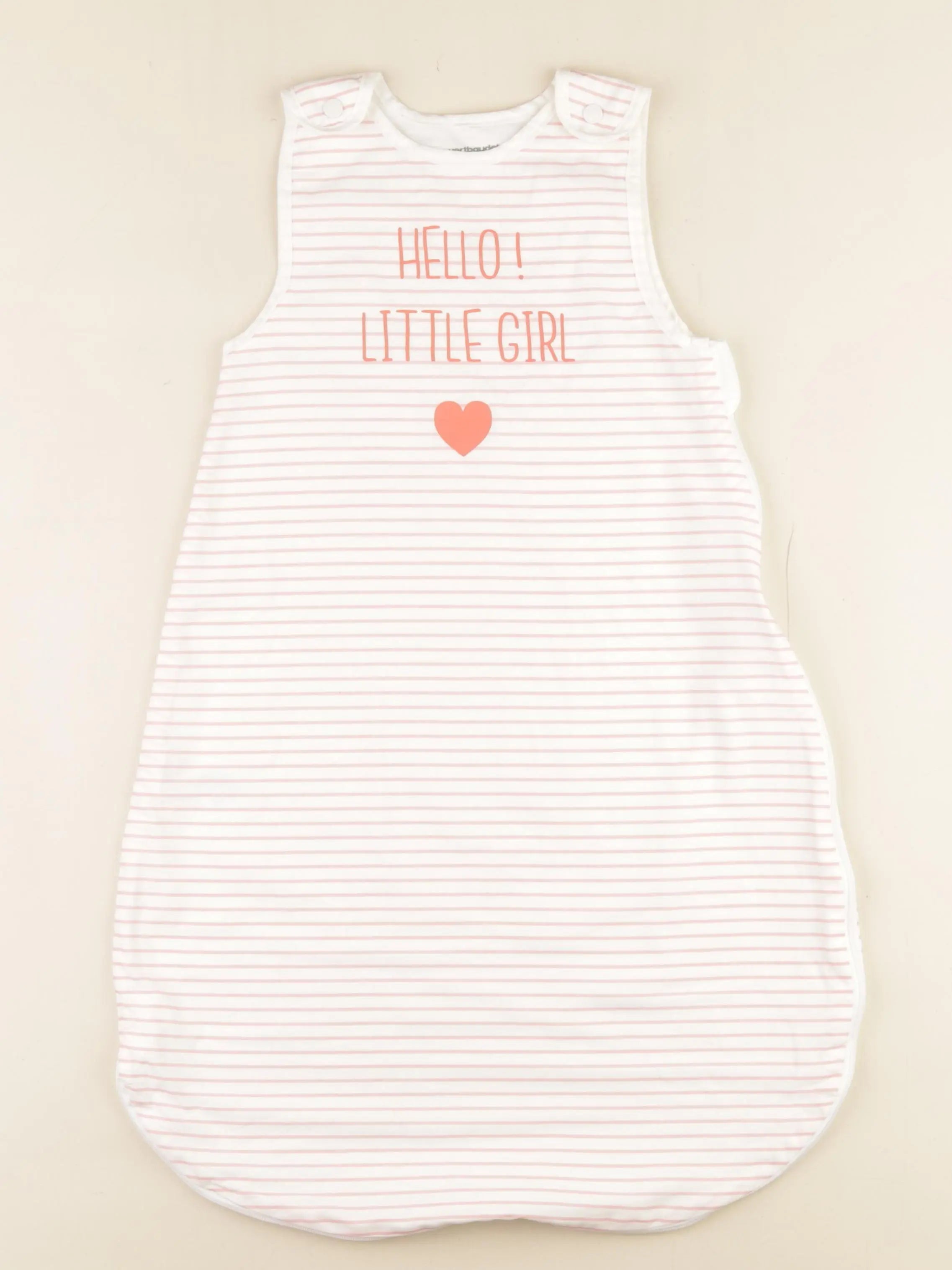 Vertbaudet - gigoteuse TOG 1 blanc, rose - 0/6 mois