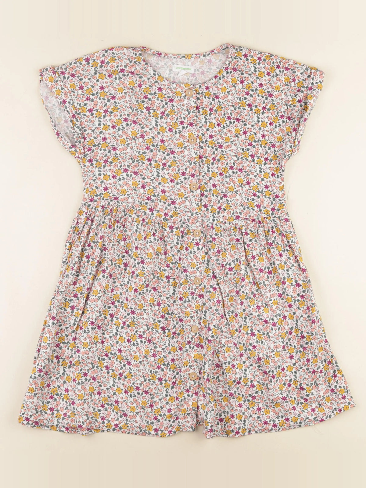 Vertbaudet - robe multicolore - 8 ans