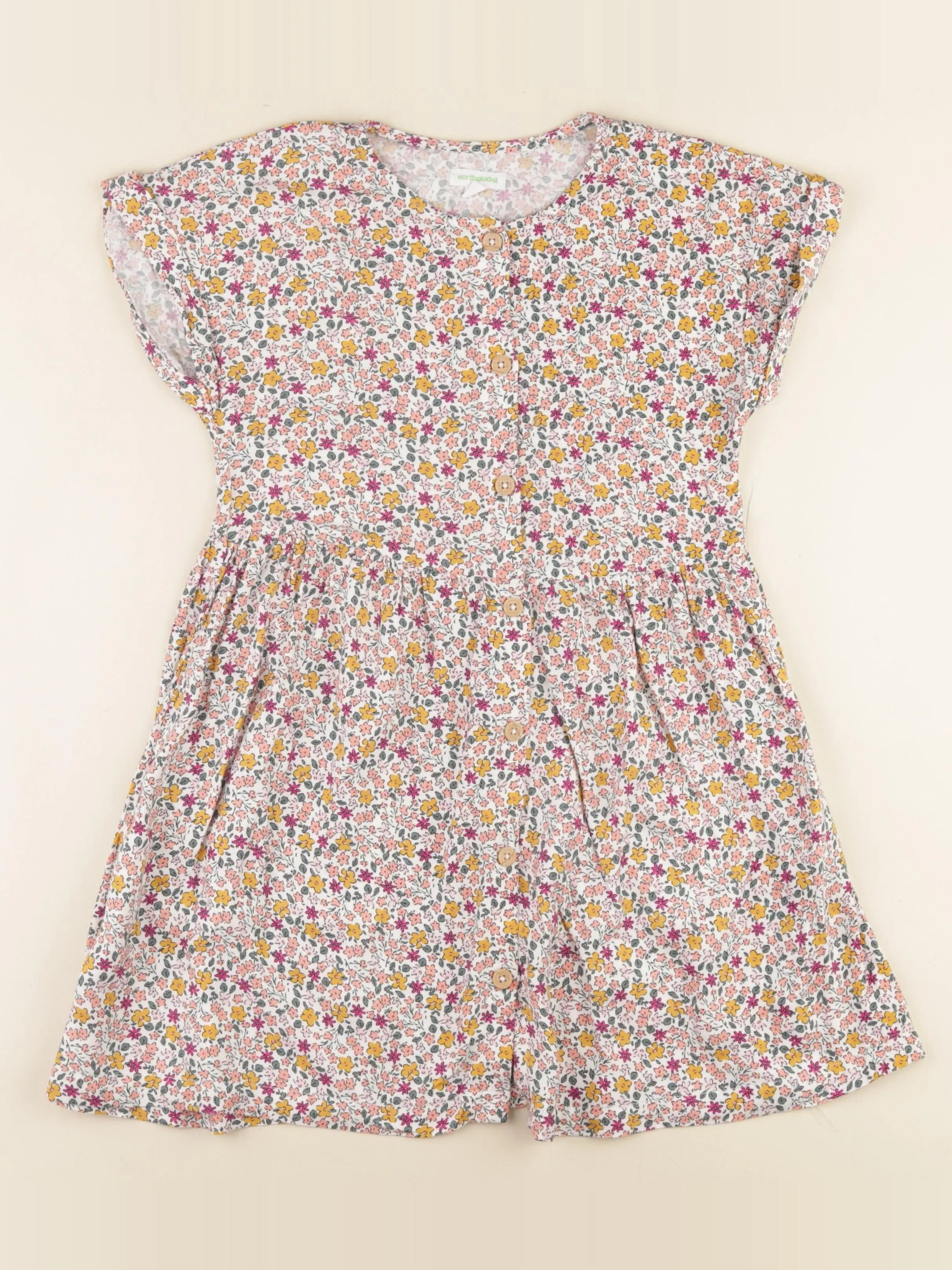 Vertbaudet - robe multicolore - 8 ans
