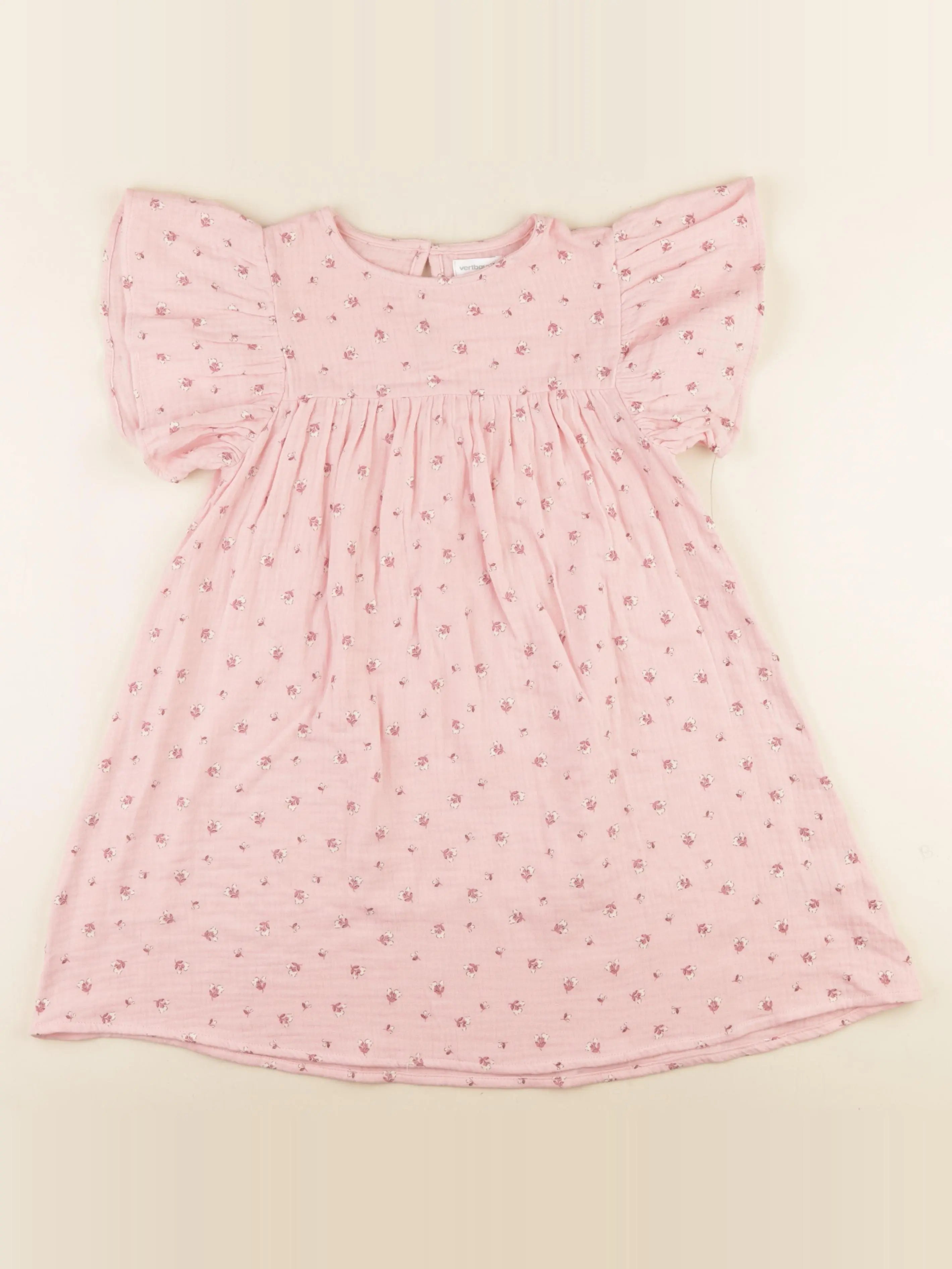 Vertbaudet - robe rose - 8 ans