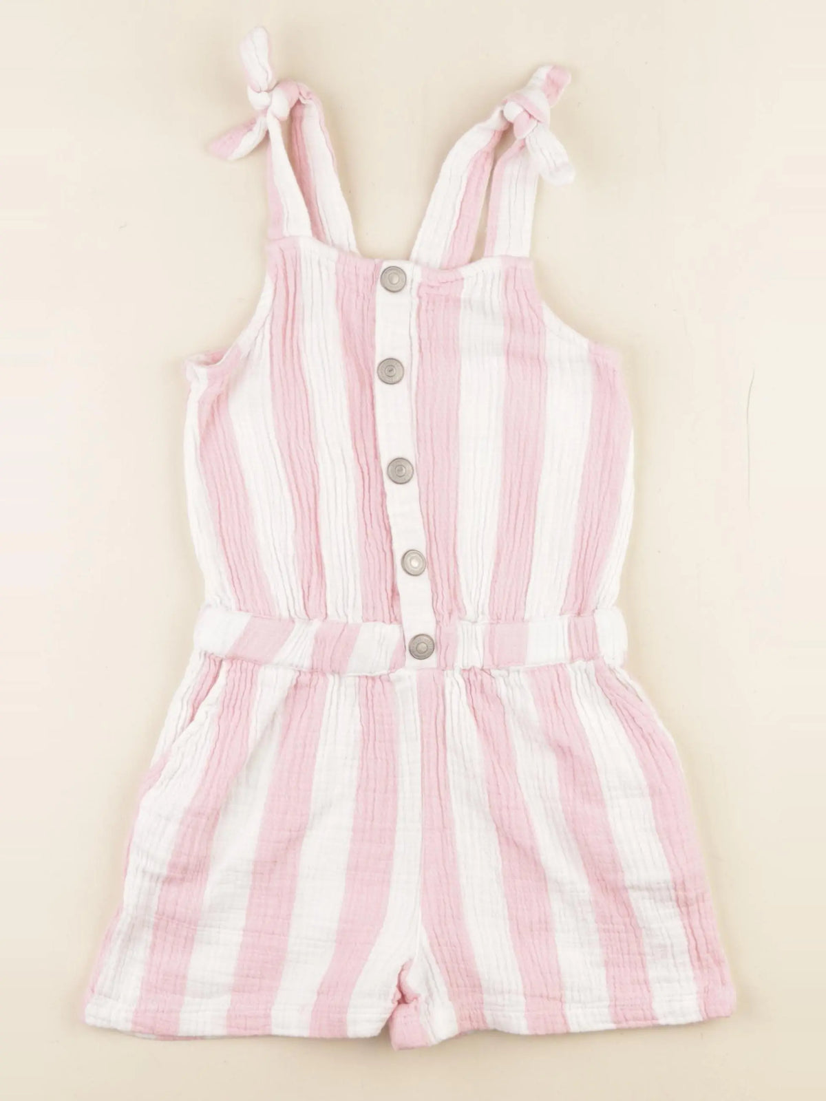 Vertbaudet - combinaison blanc, rose - 8 ans