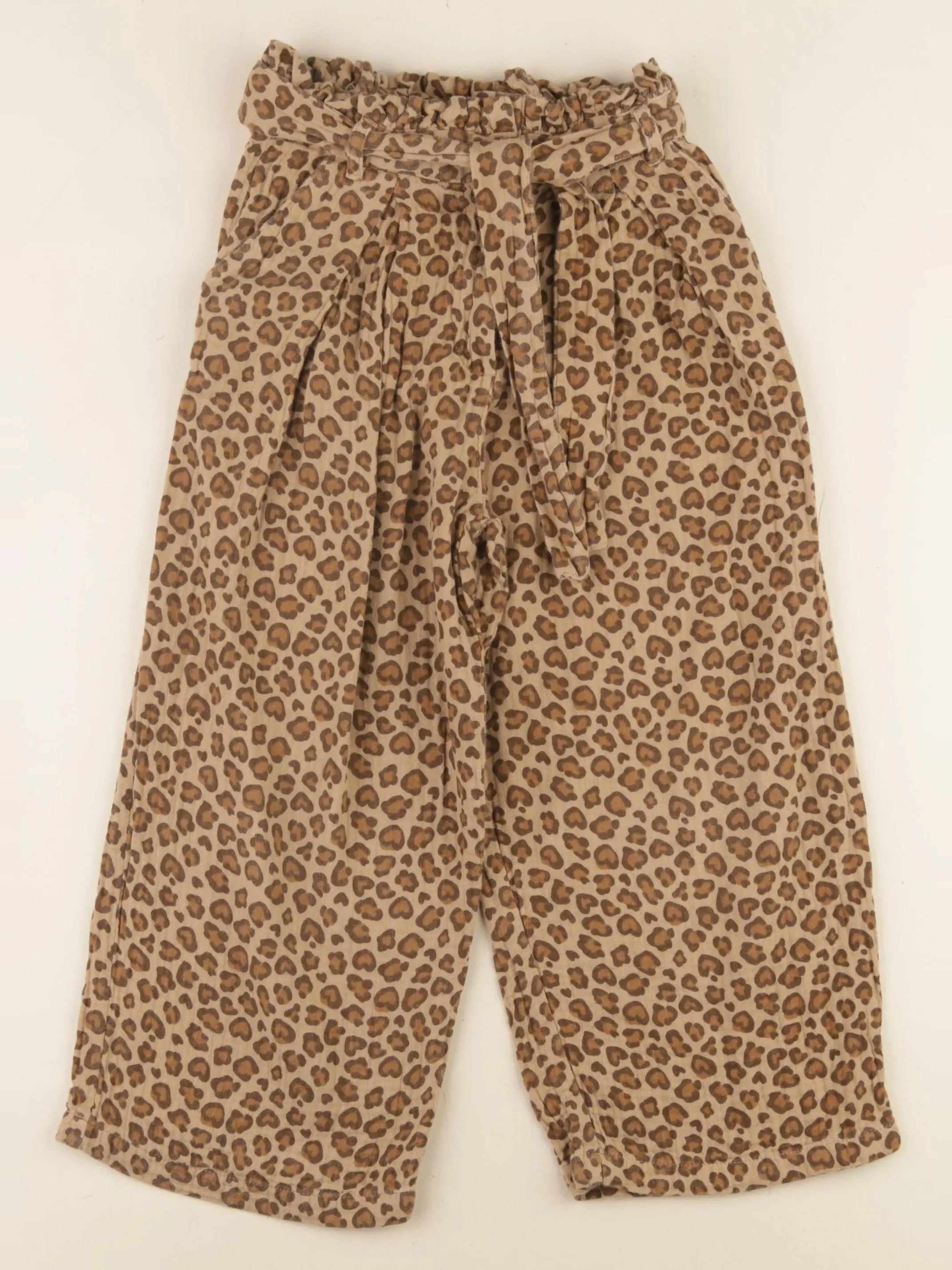 Vertbaudet - pantalon marron, beige - 7 ans