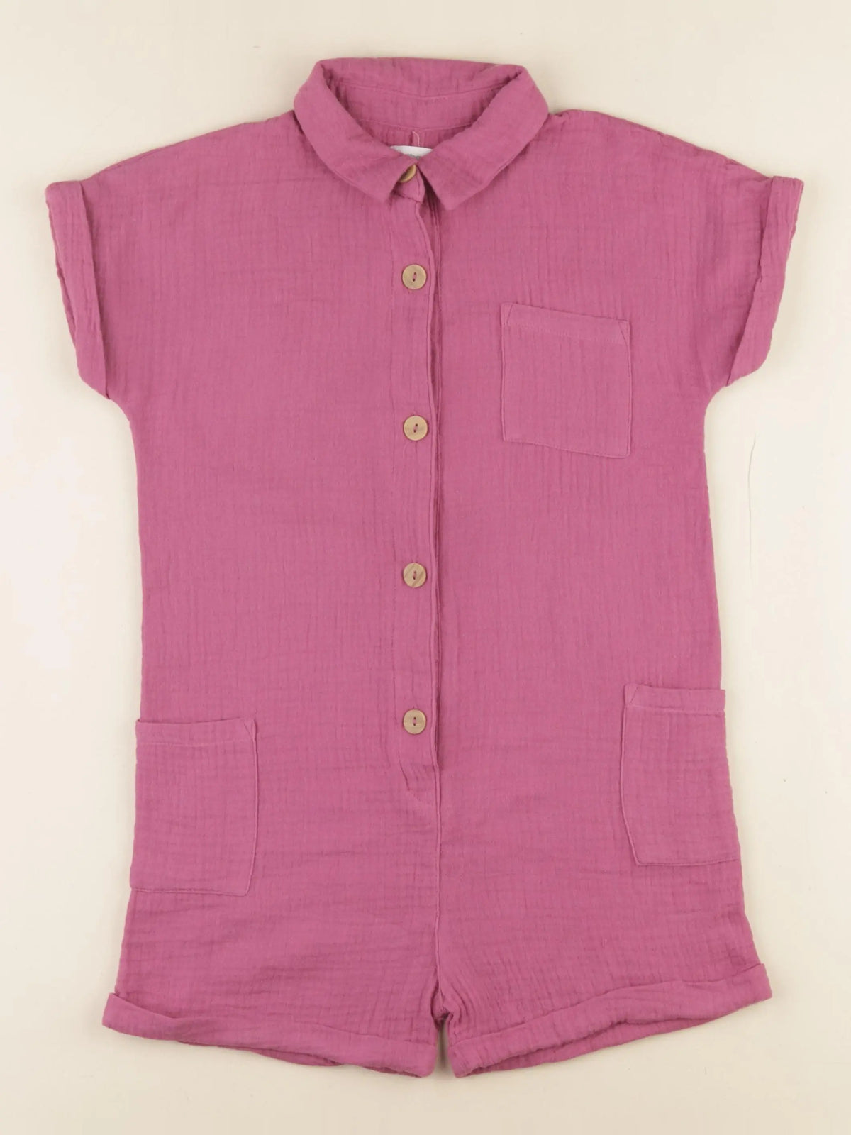 Vertbaudet - combinaison rose - 7 ans