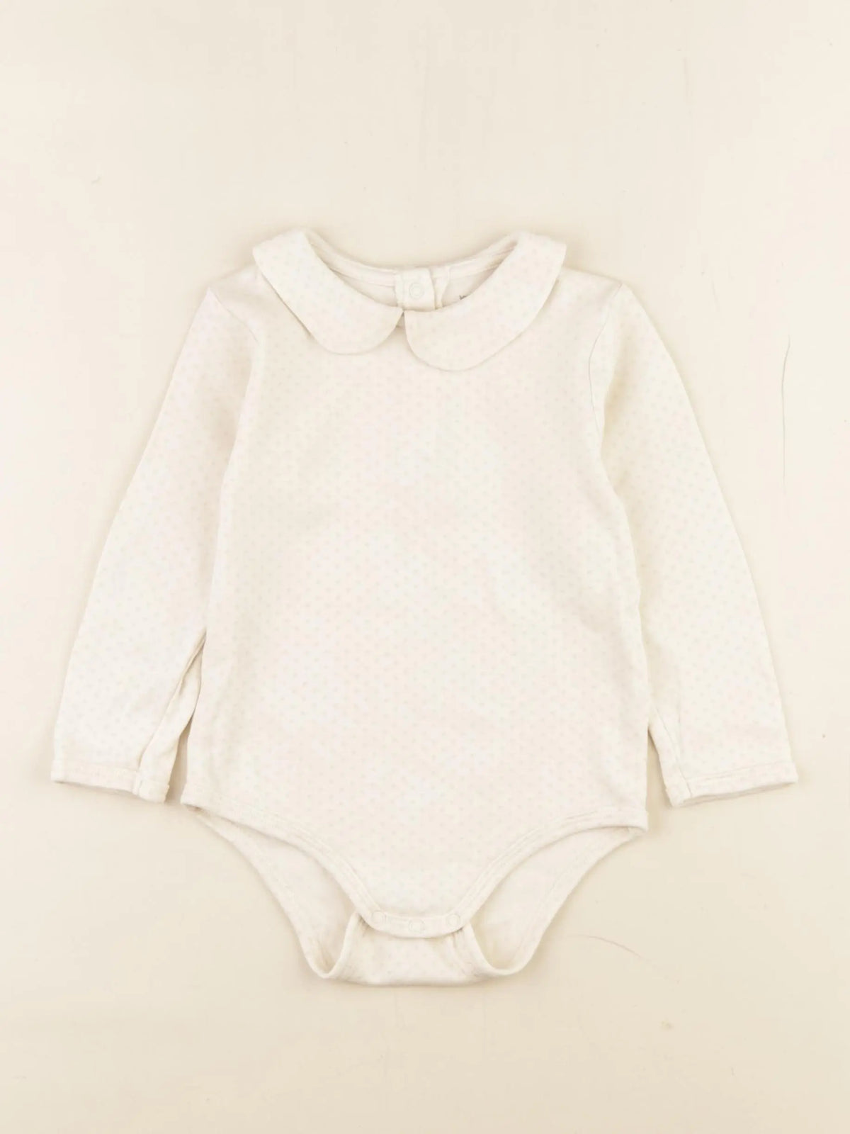 Vertbaudet - body à col beige - 2 ans