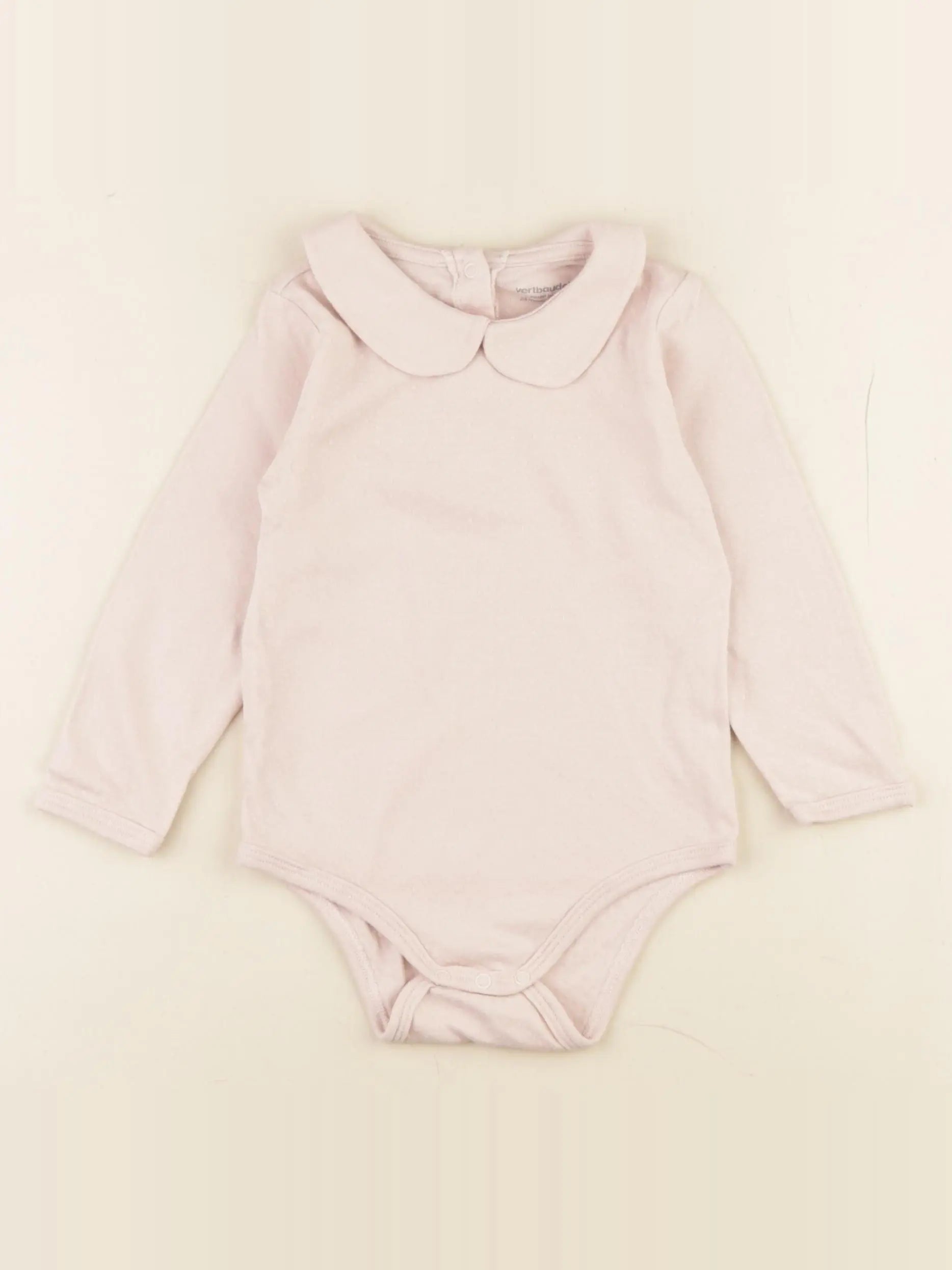 Vertbaudet - body à col rose - 2 ans