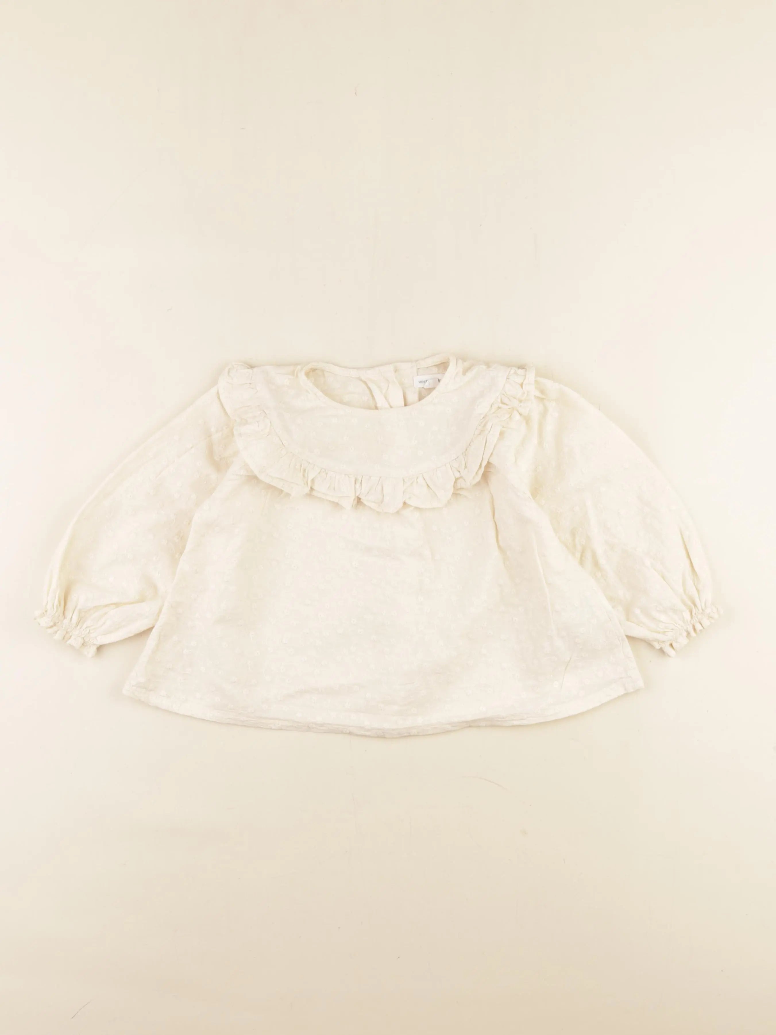 Vertbaudet - blouse beige - 2 ans