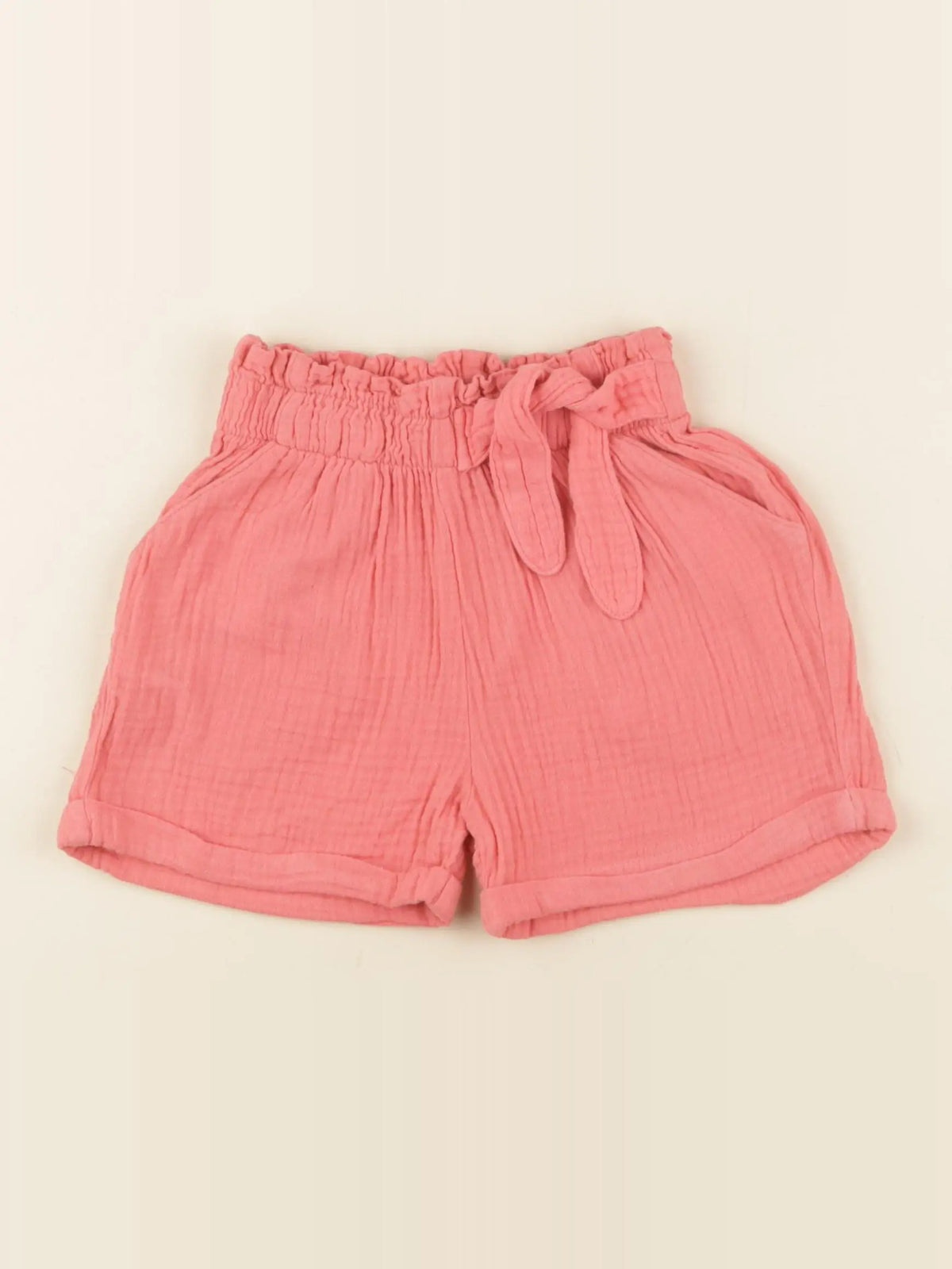 Vertbaudet - short orange - 4 ans