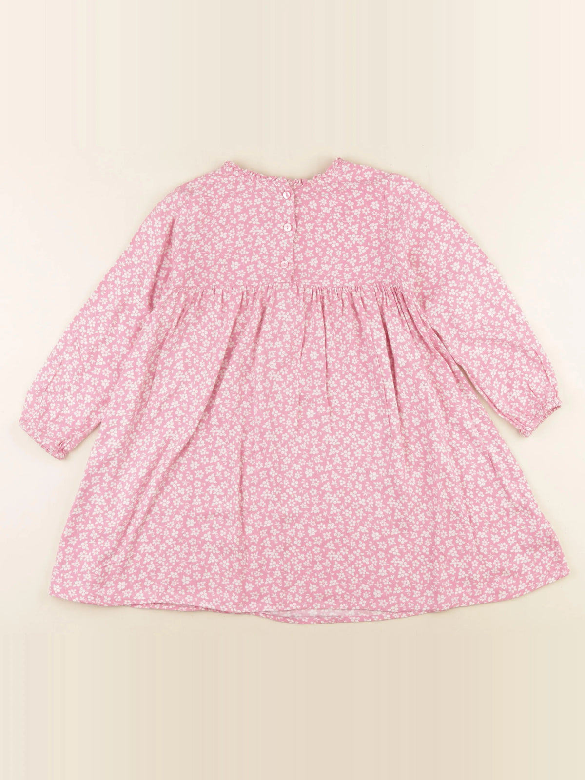 Vertbaudet - robe rose, blanc - 5 ans