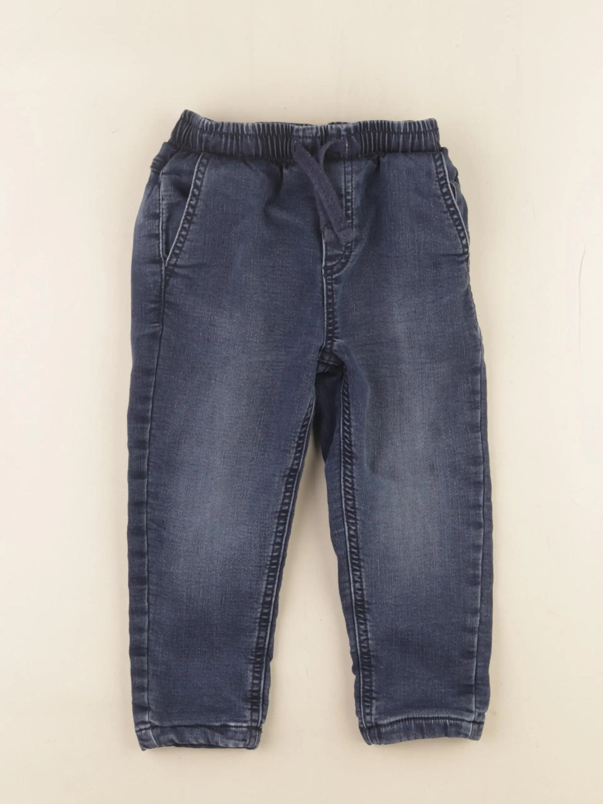 Vertbaudet - jean doublé bleu - 3 ans