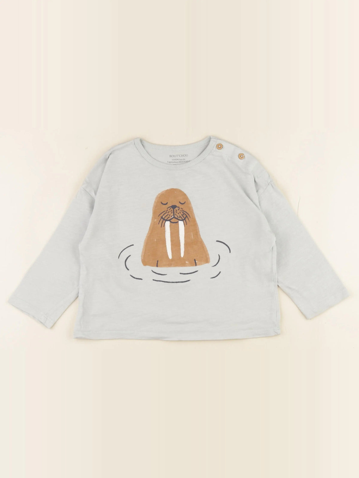 Boutchou - tee-shirt bleu - 3 ans
