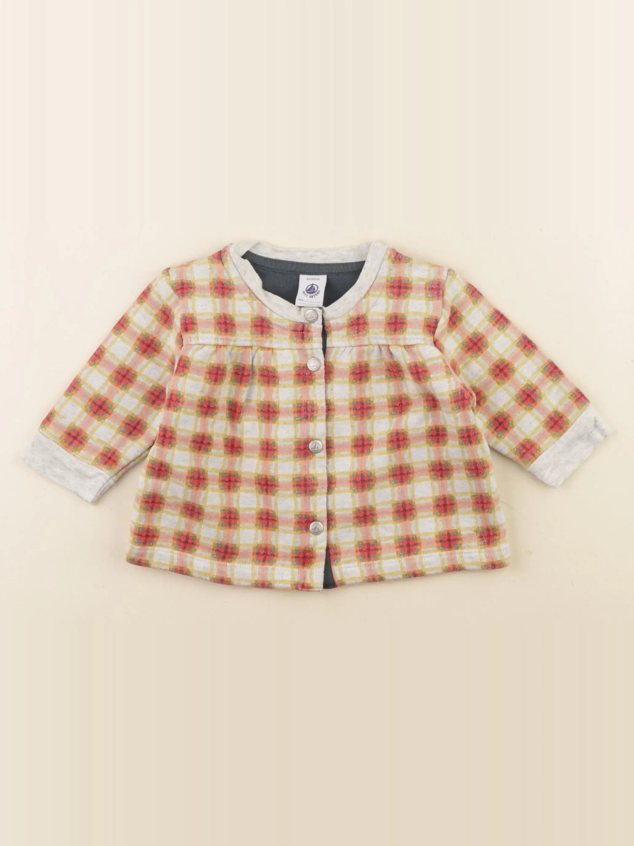 Petit Bateau - sweat multicolore - 6 mois