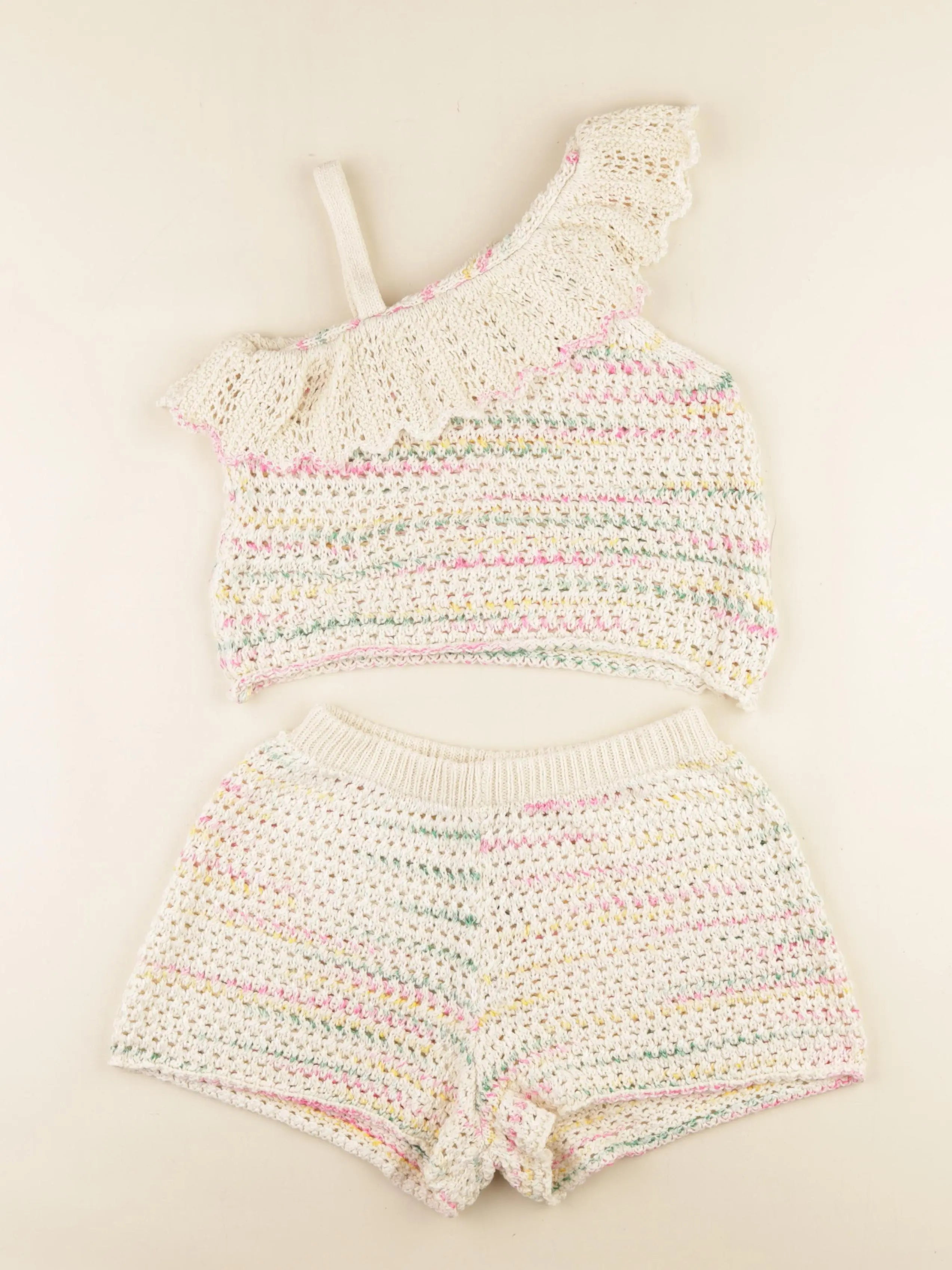 Zara - ensemble tricot beige - 11/12 ans