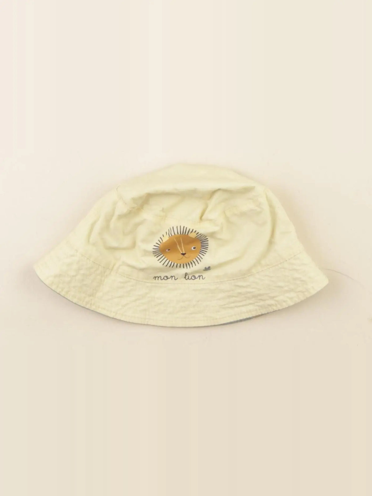 Vertbaudet - chapeau réversible vert, jaune - 24/36 mois
