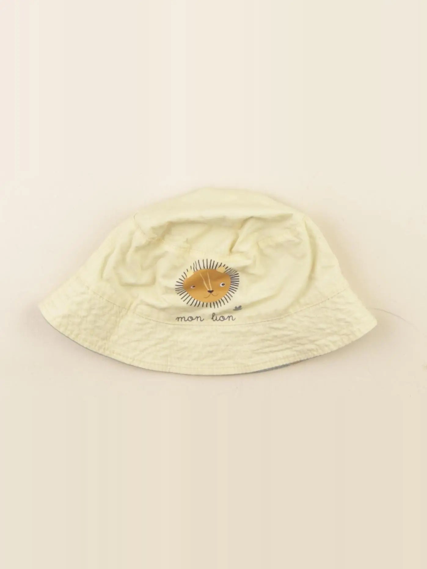 Vertbaudet - chapeau réversible vert, jaune - 24/36 mois