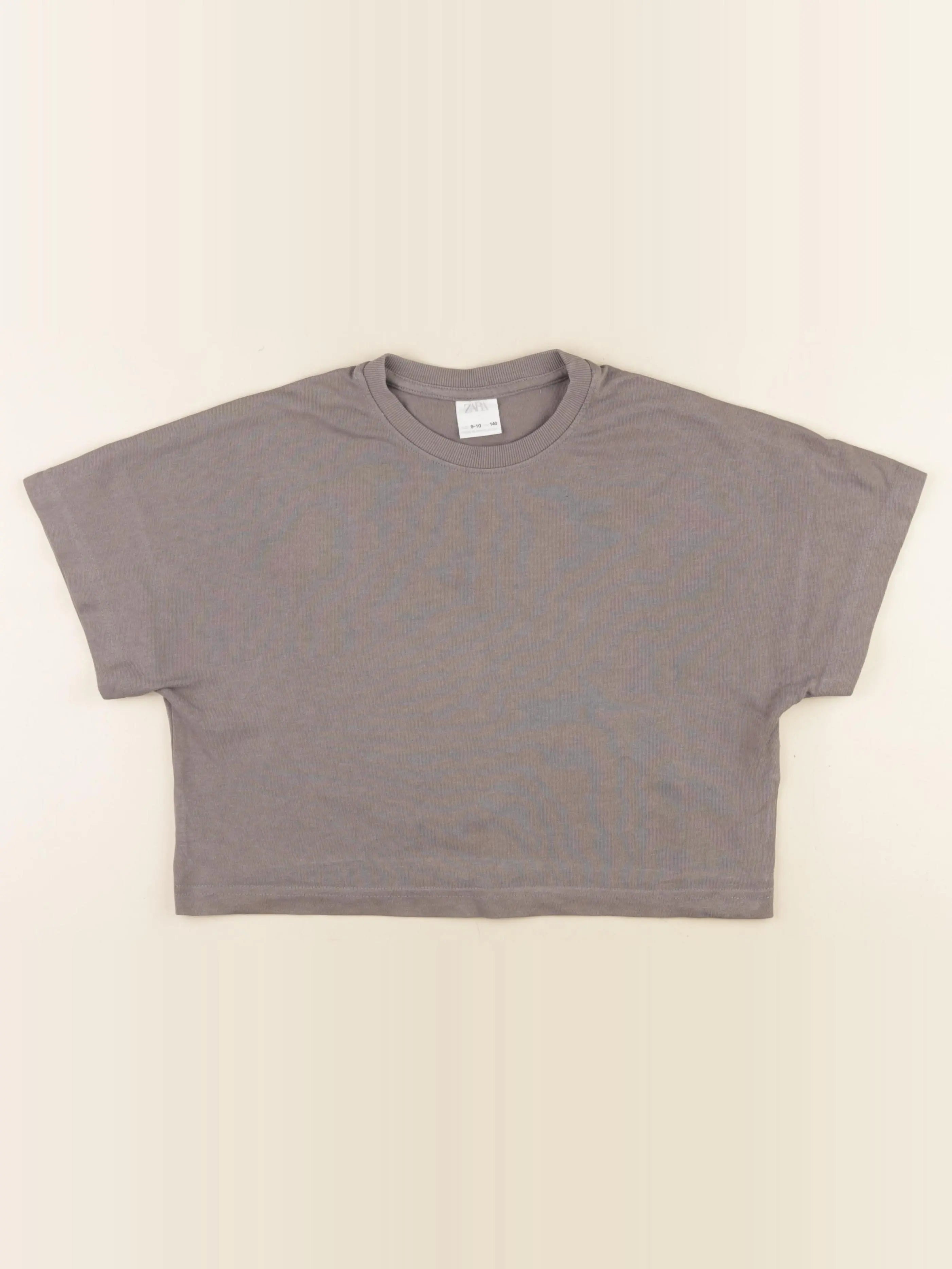 Zara - tee-shirt gris - 9/10 ans