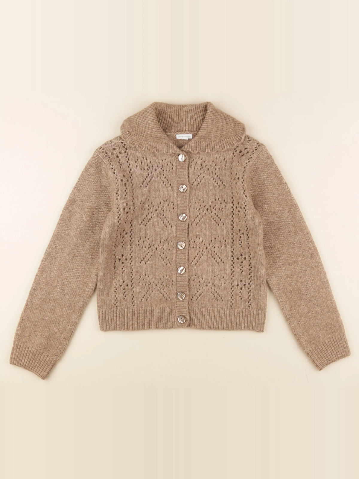 Vertbaudet - gilet marron - 10 ans