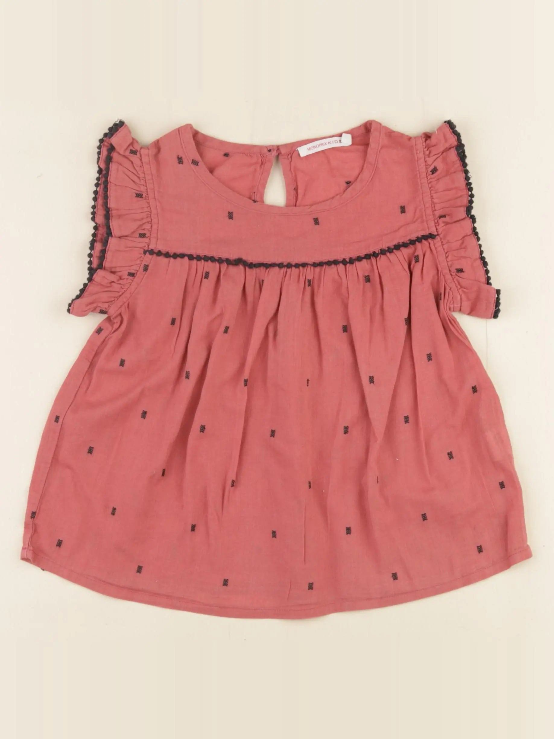 Monoprix - blouse rose - 5 ans