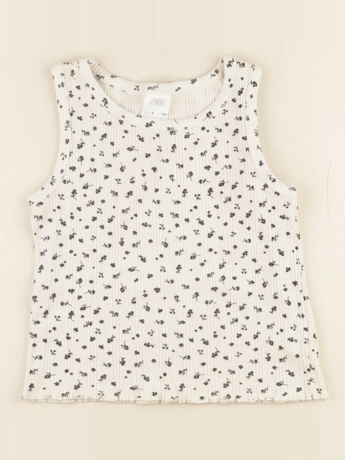 Zara - débardeur blanc - 9 ans