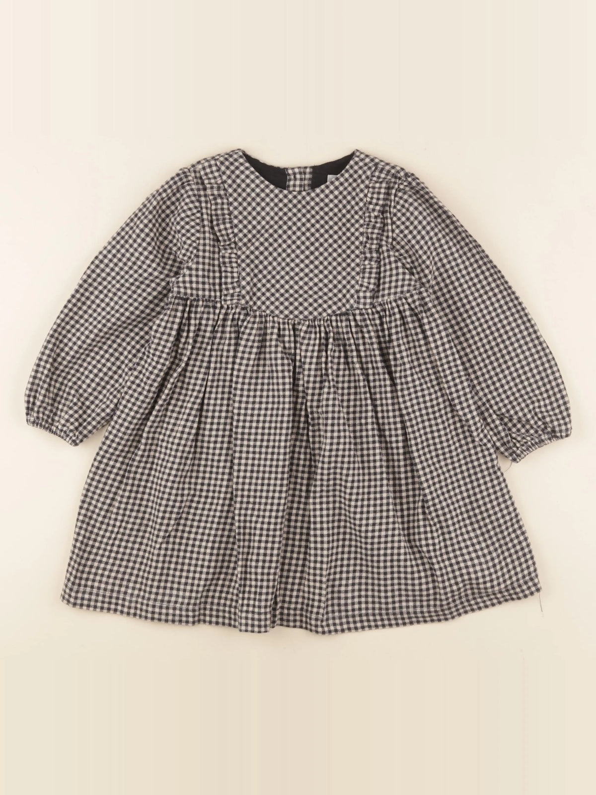 Vertbaudet - robe beige, noir - 5 ans