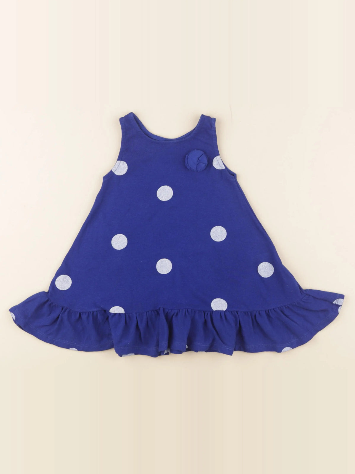 Petit Bateau - robe bleu - 18 mois