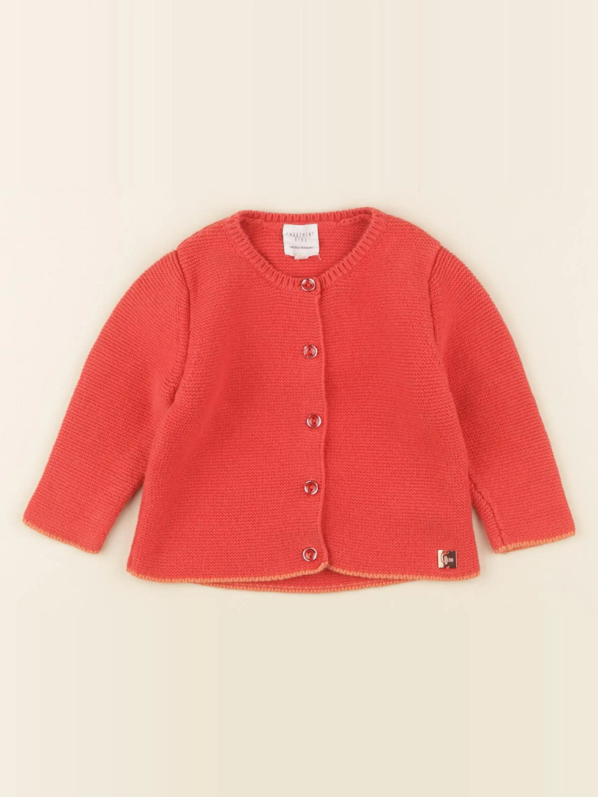 Carrément Beau - gilet rouge - 12 mois