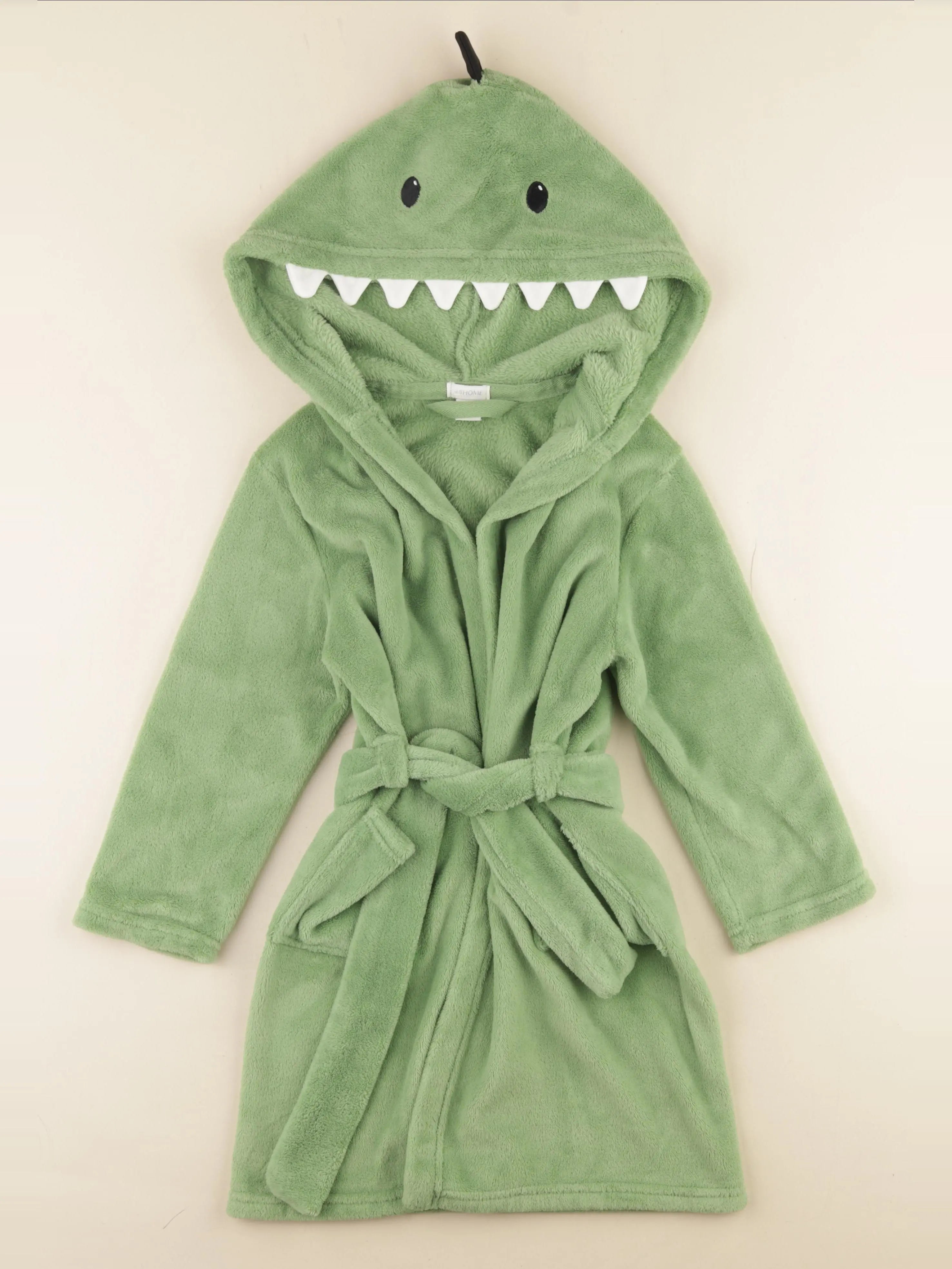 H&M - robe de chambre vert - 4/6 ans