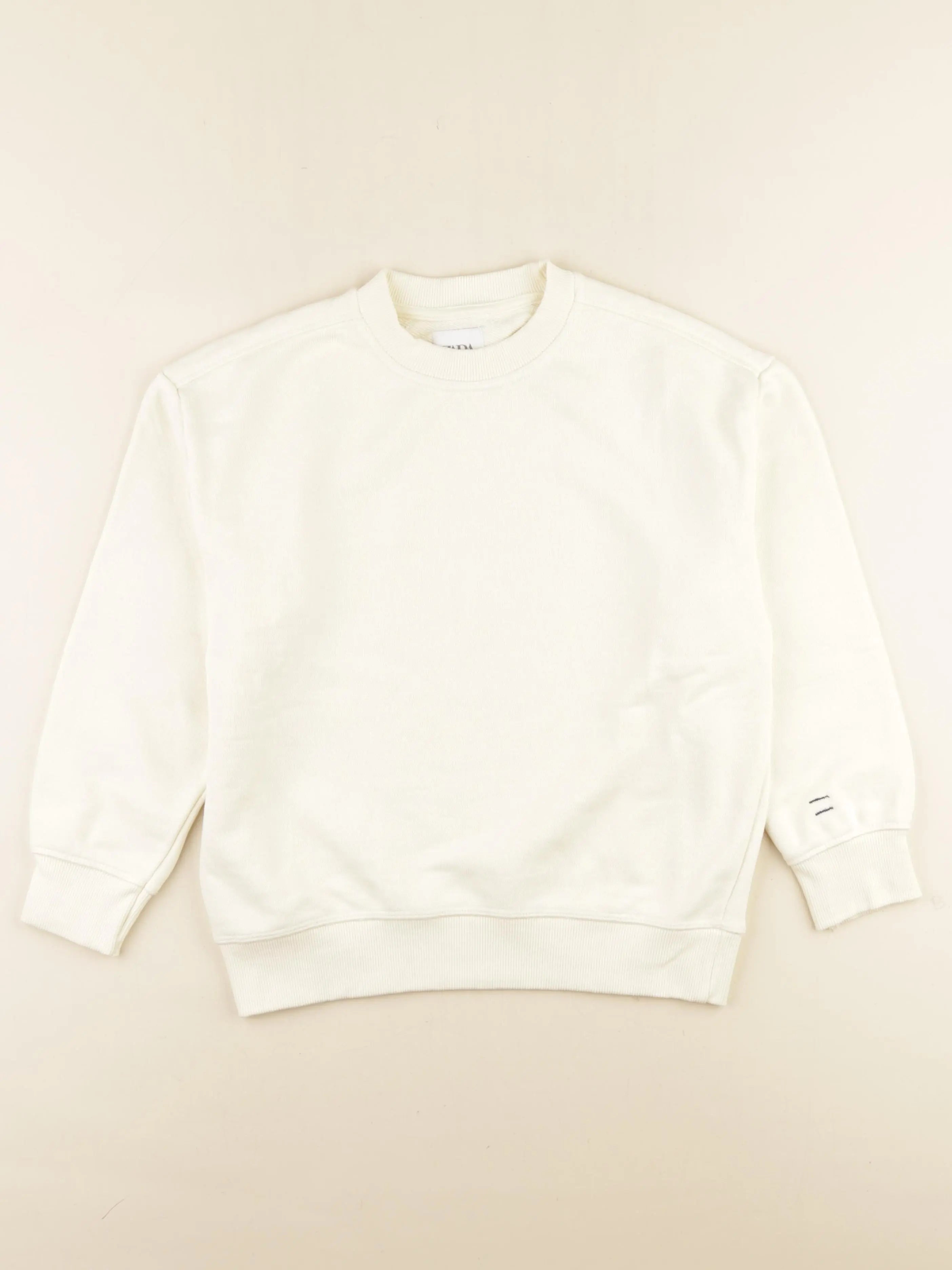 Zara - sweat beige - 8/9 ans