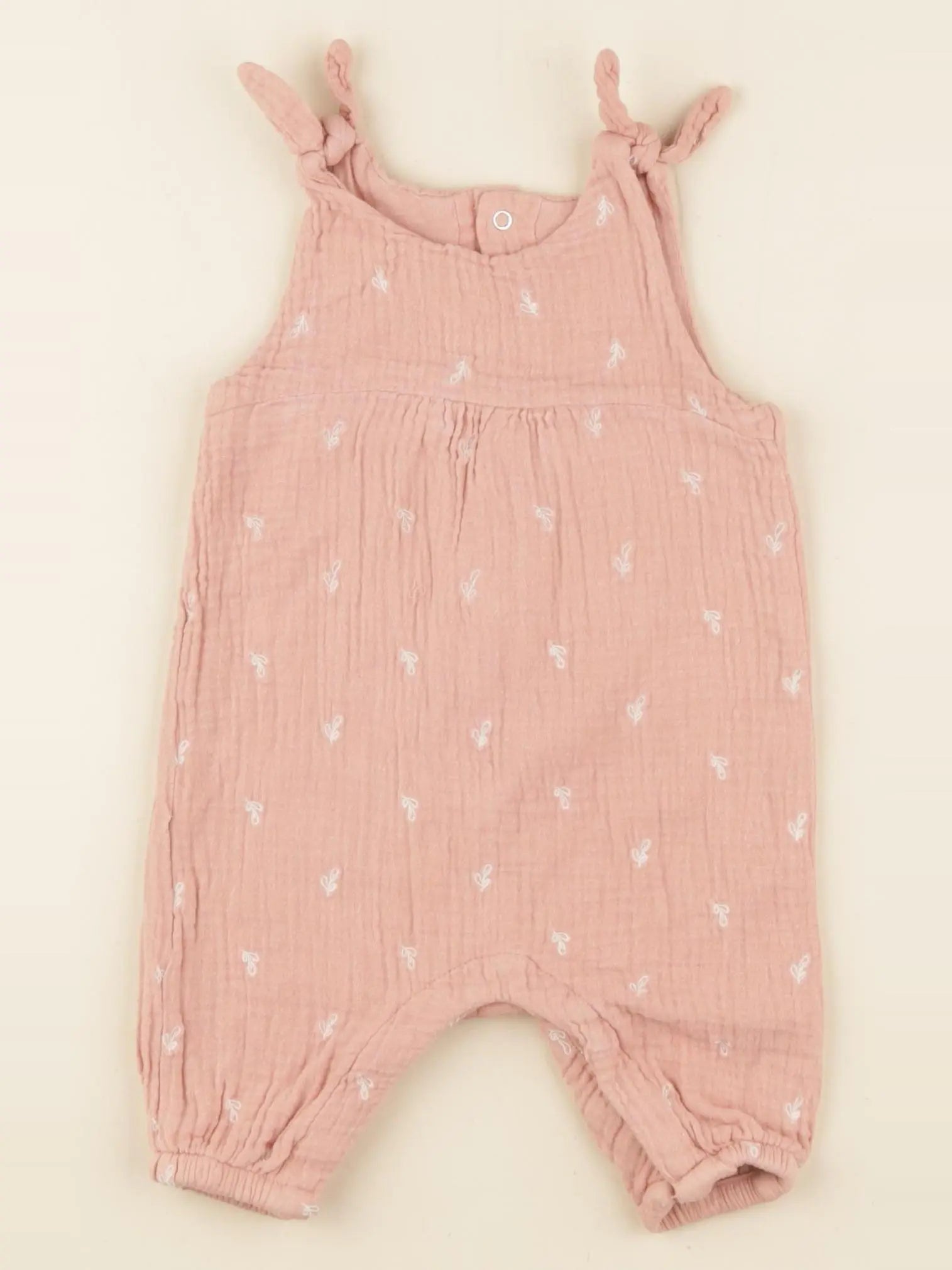 Vertbaudet - combinaison rose - 1 mois