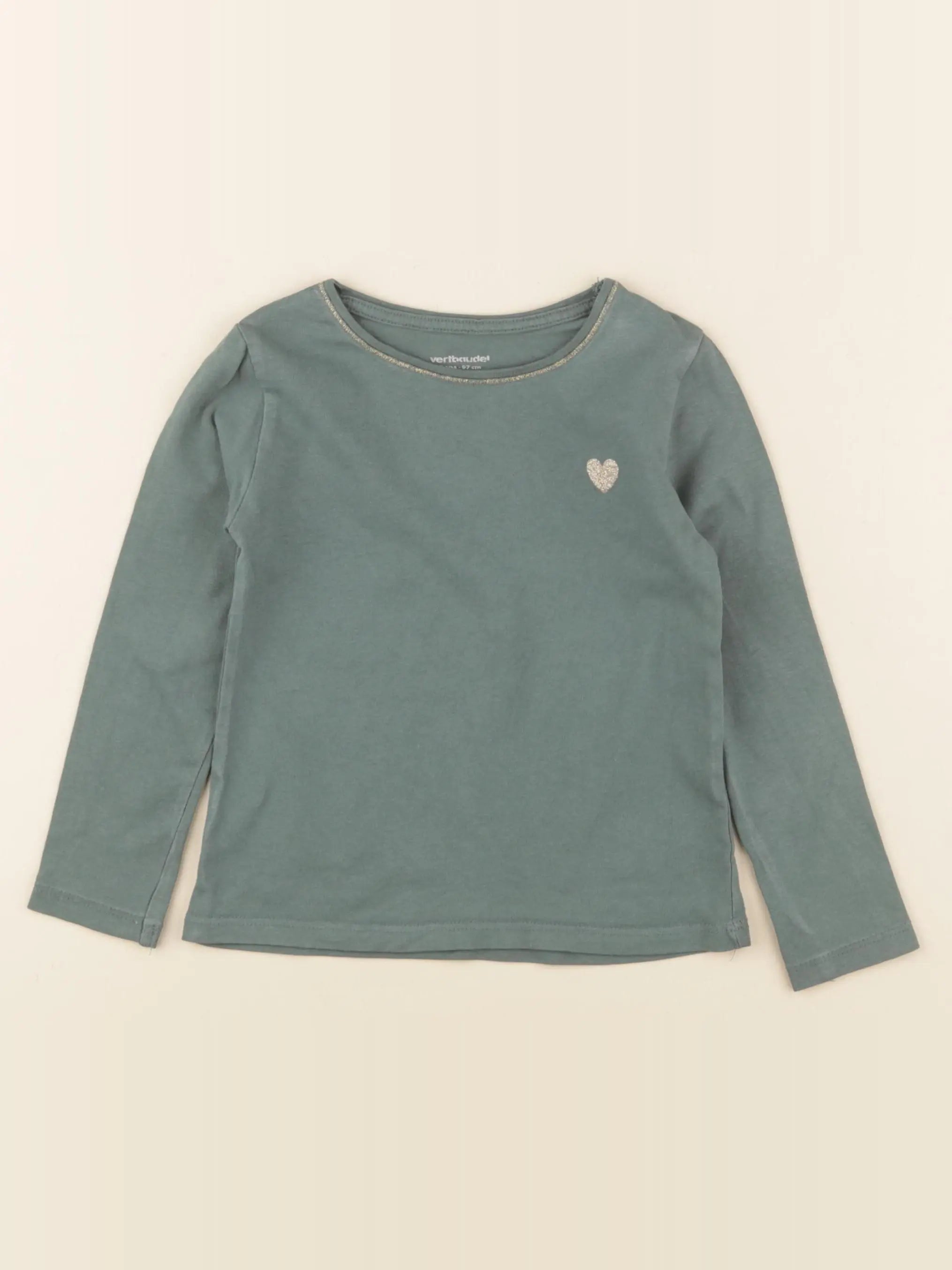 Vertbaudet - tee-shirt vert - 3 ans