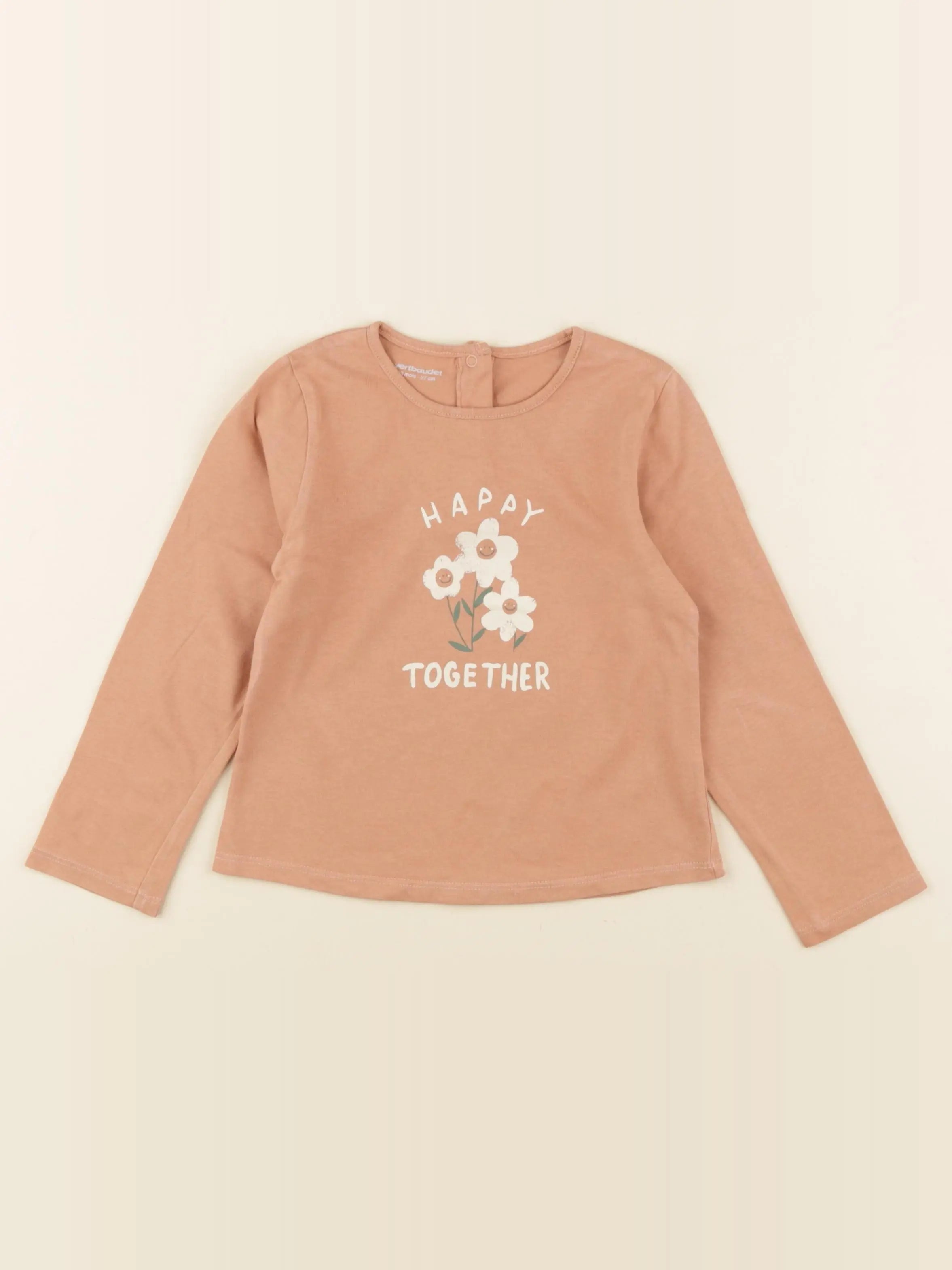 Vertbaudet - tee-shirt rose - 36 mois