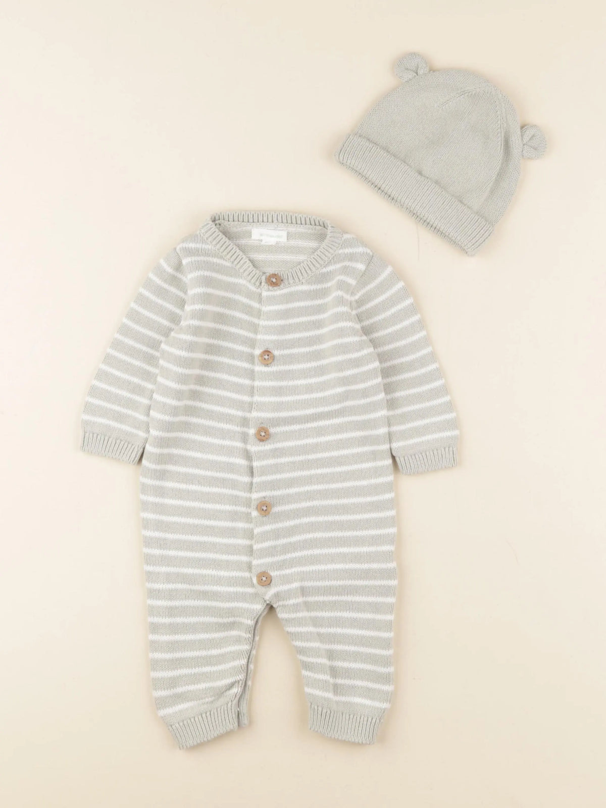 Vertbaudet - ensemble vert - 3 mois