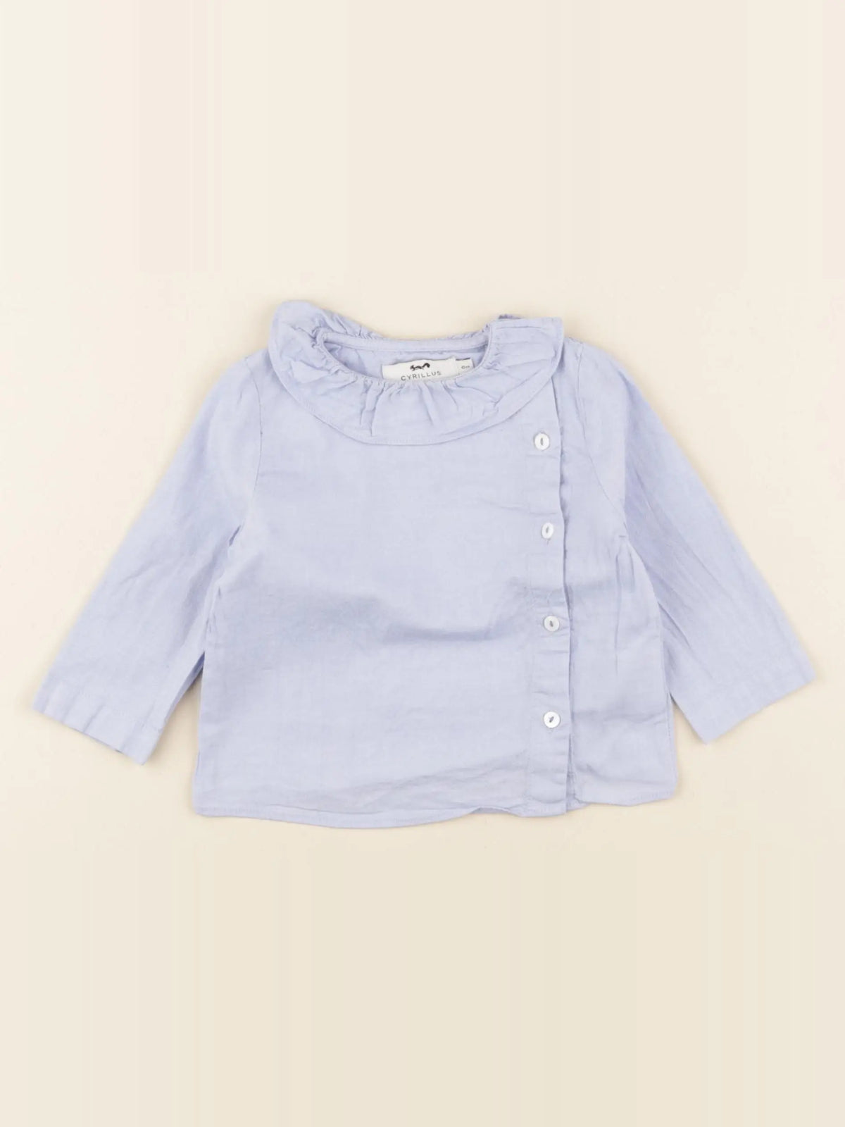 Cyrillus - blouse bleu - 6 mois
