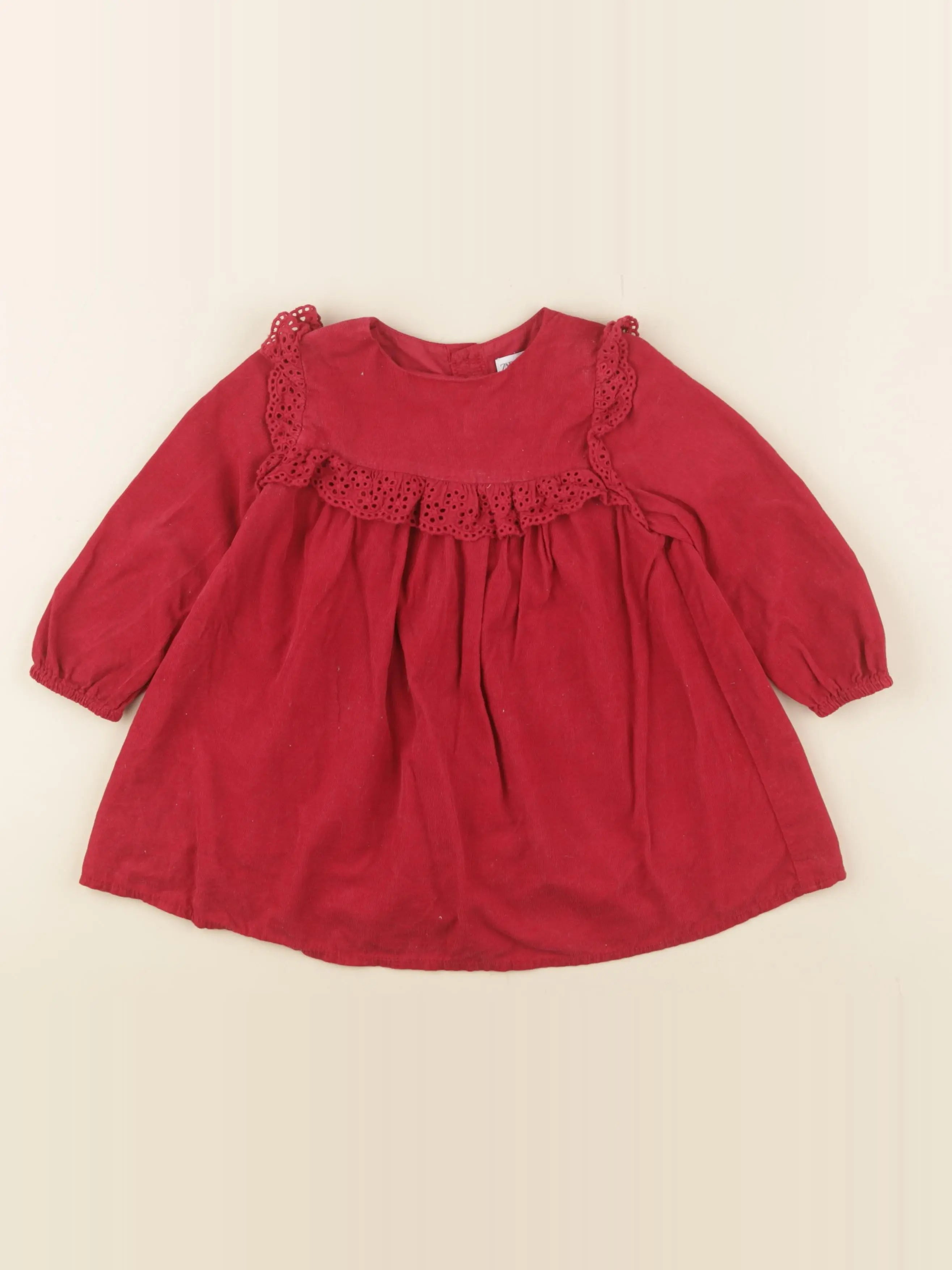 Zara - robe rouge - 12/18 mois