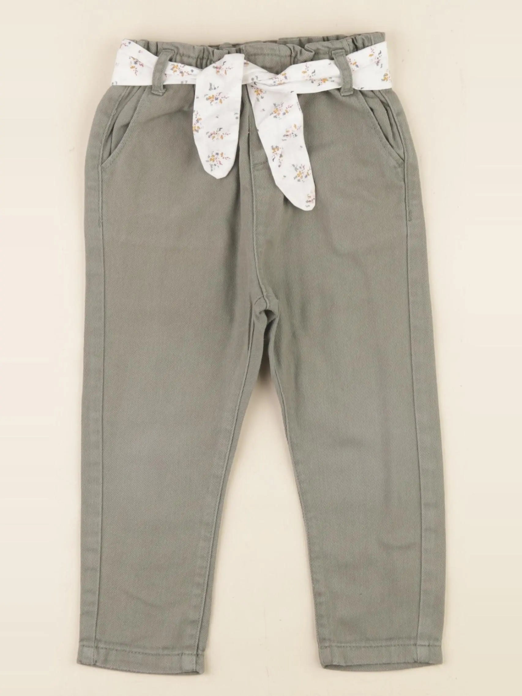 Vertbaudet - jean vert - 24 mois