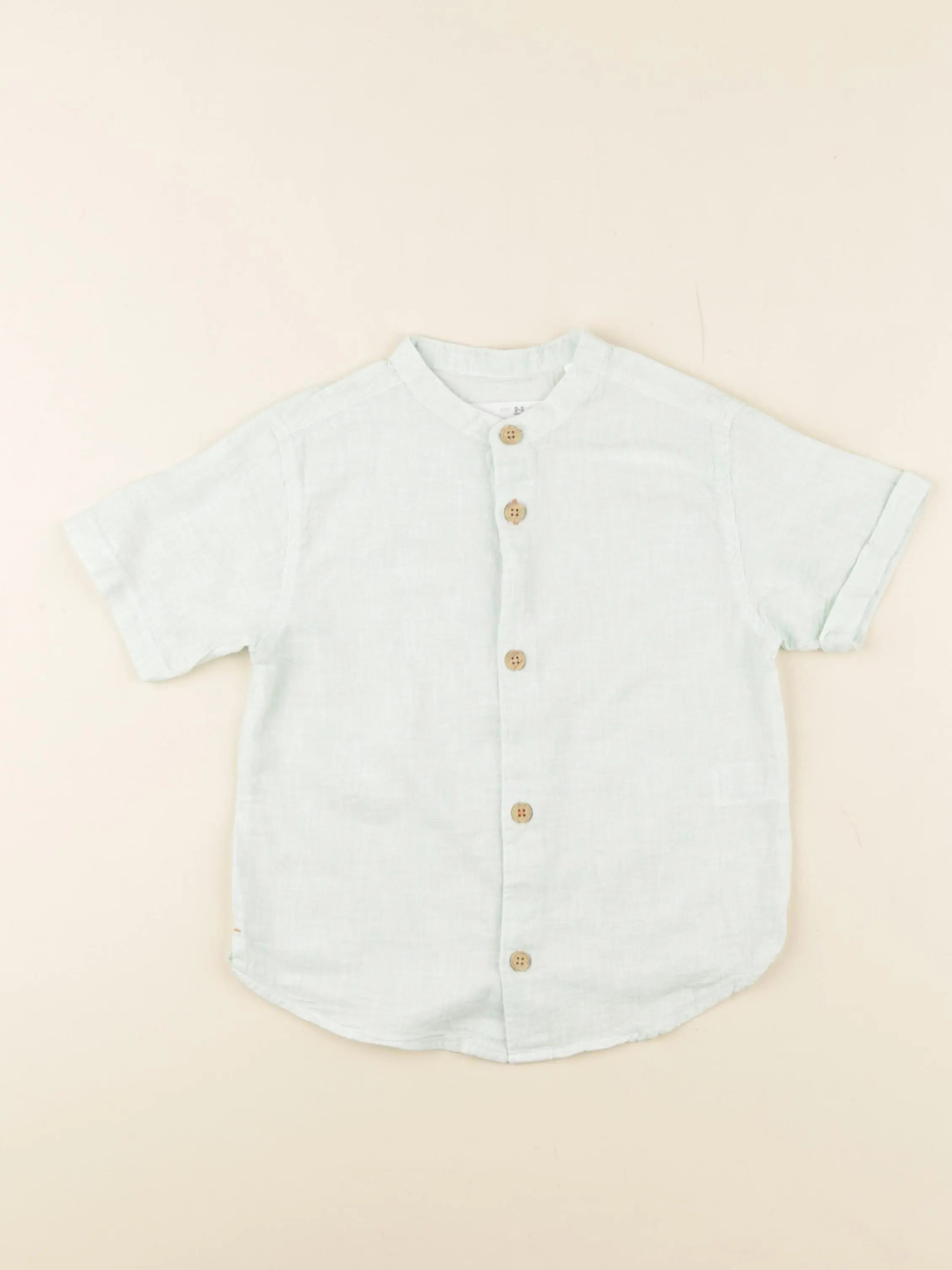 Zara - blouse bleu - 2/3 ans