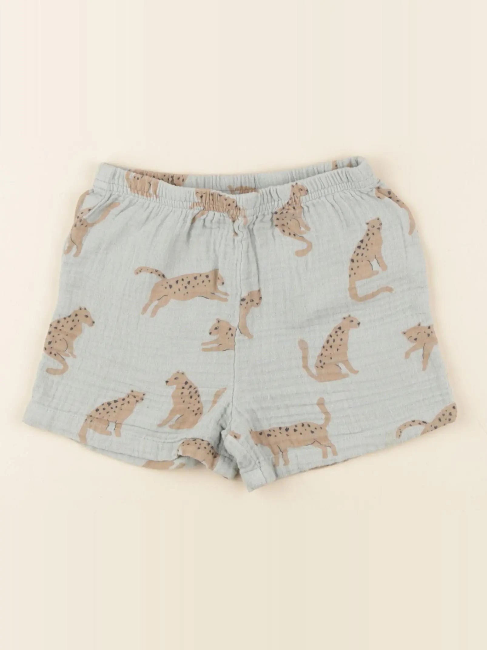 Monoprix - short bleu - 3 ans