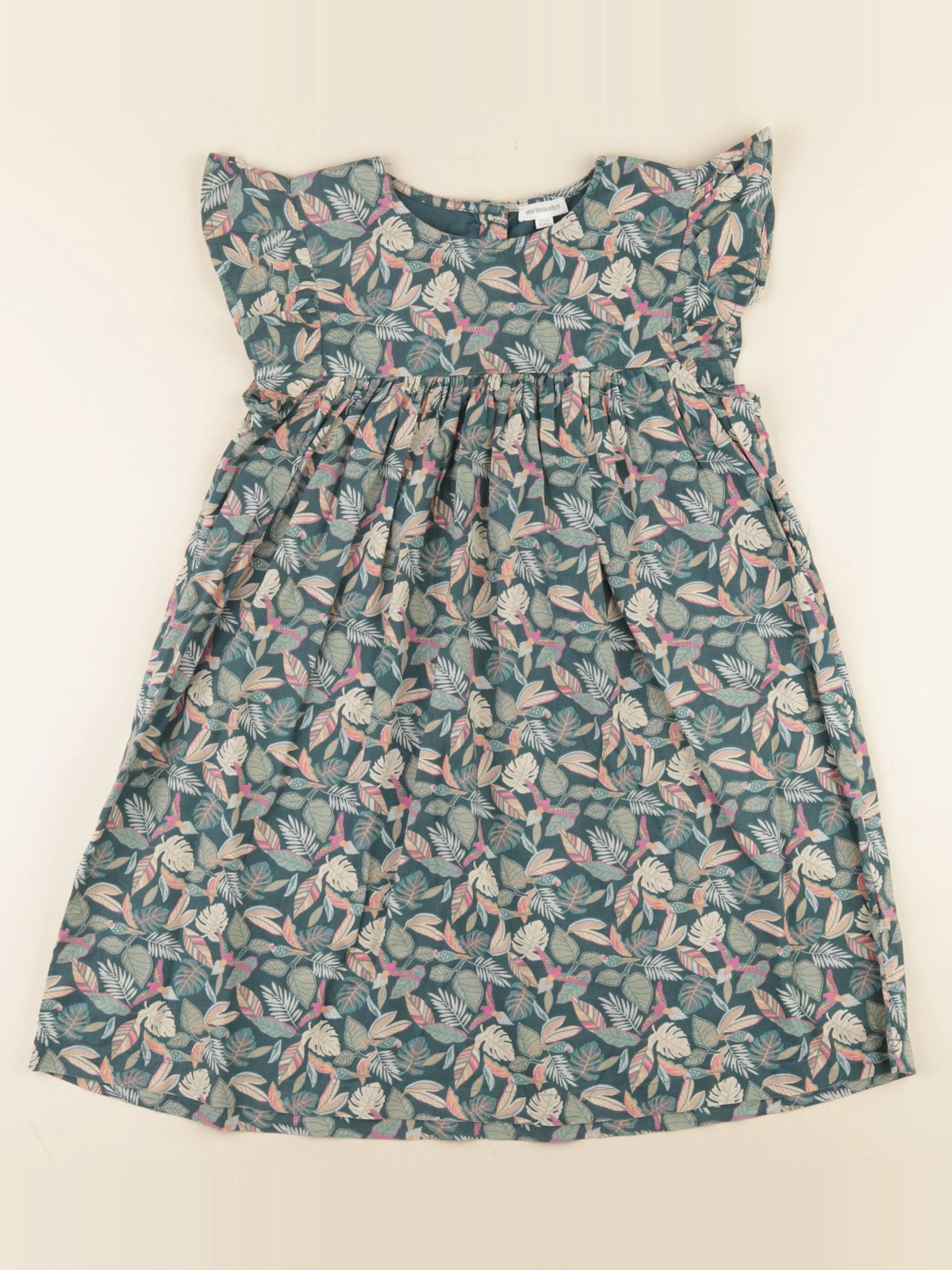 Vertbaudet - robe multicolore - 9 ans