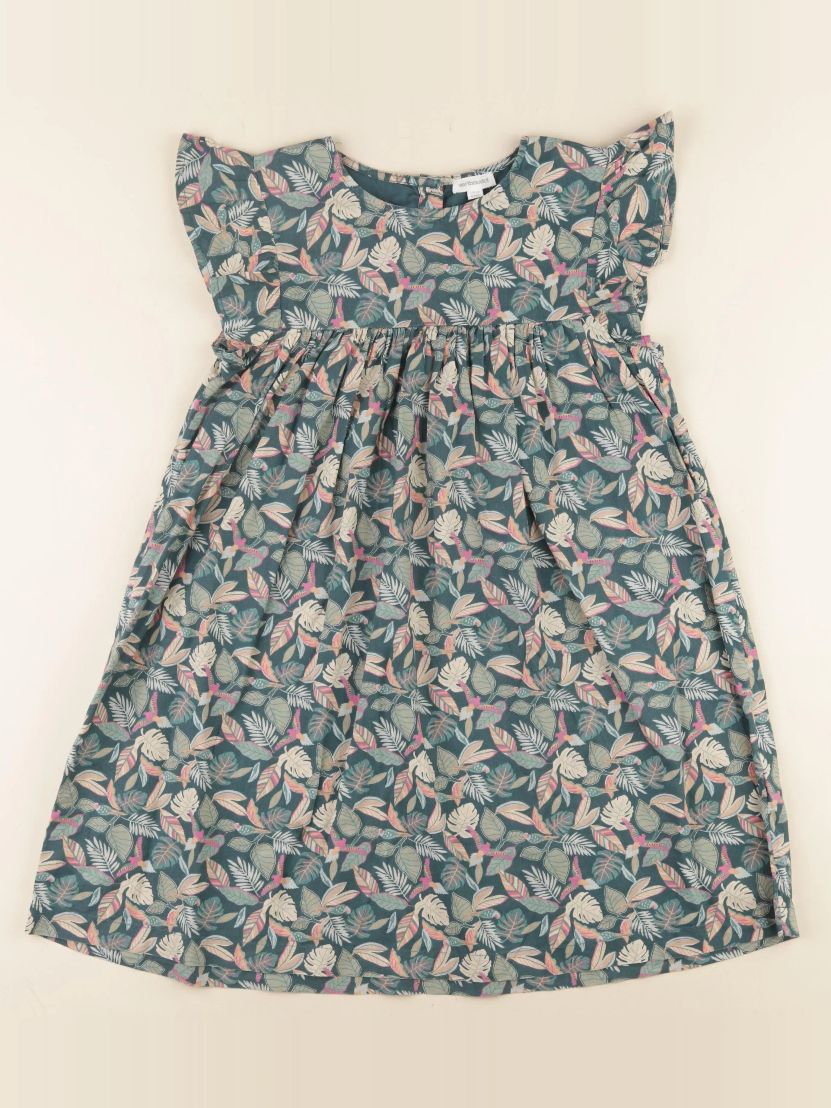 Vertbaudet - robe multicolore - 9 ans