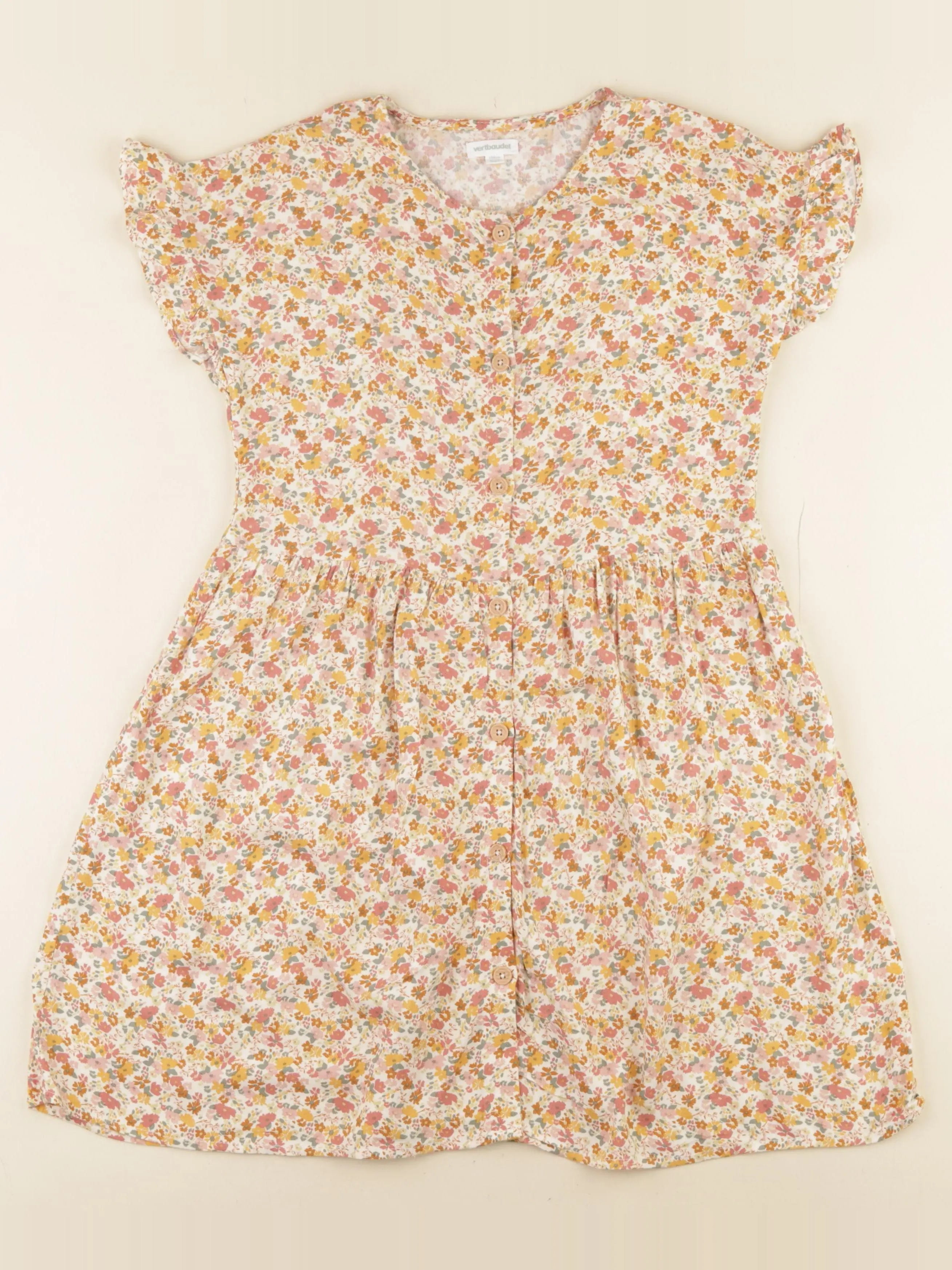 Vertbaudet - robe multicolore - 9 ans