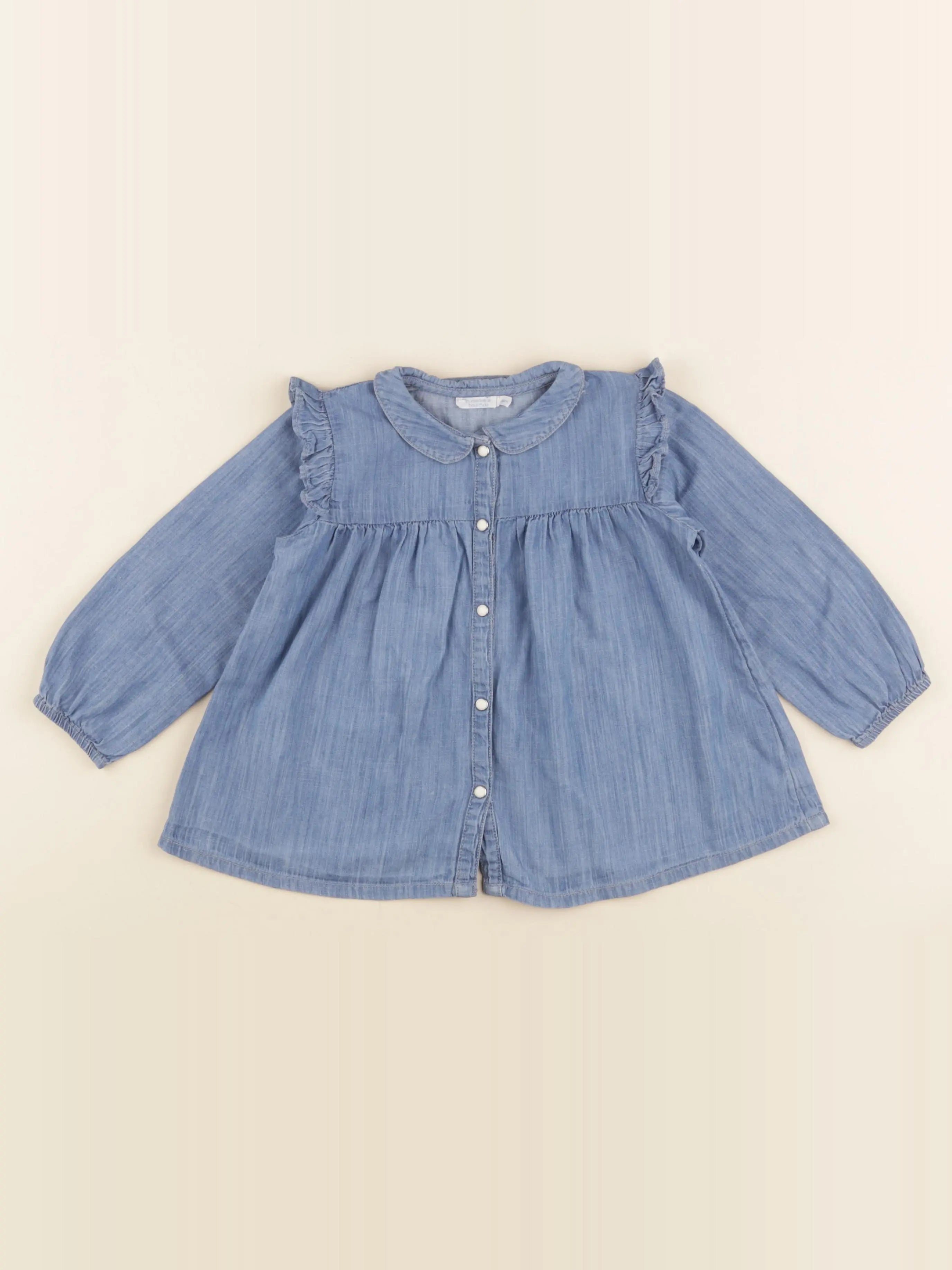 Boutchou - blouse bleu - 36 mois