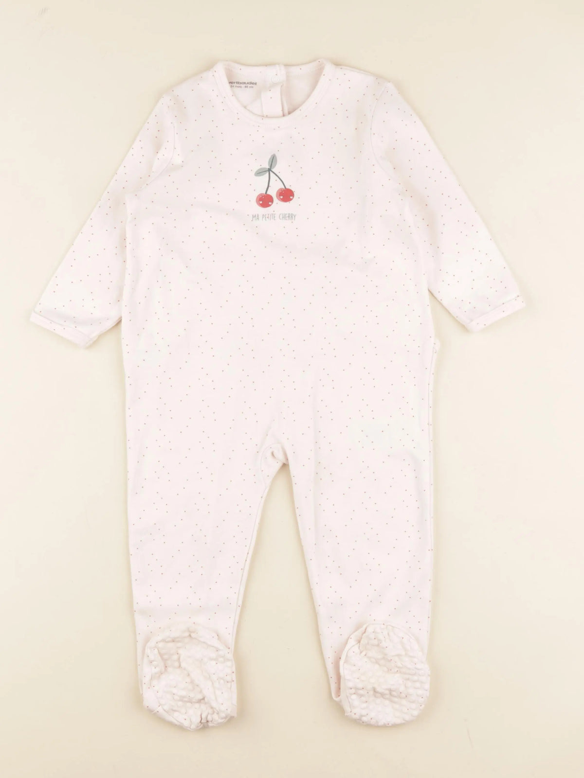 Vertbaudet - pyjama coton rose - 24 mois