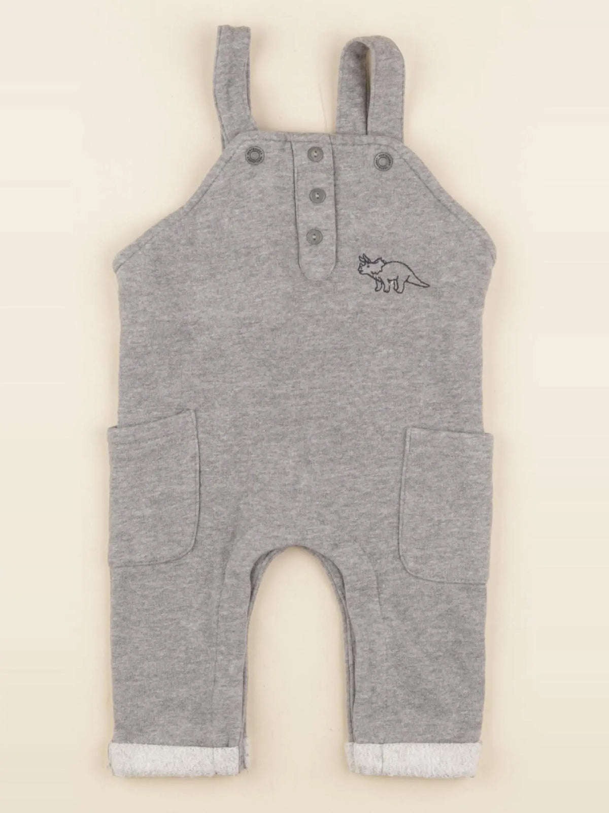 Vertbaudet - salopette gris - 6 mois