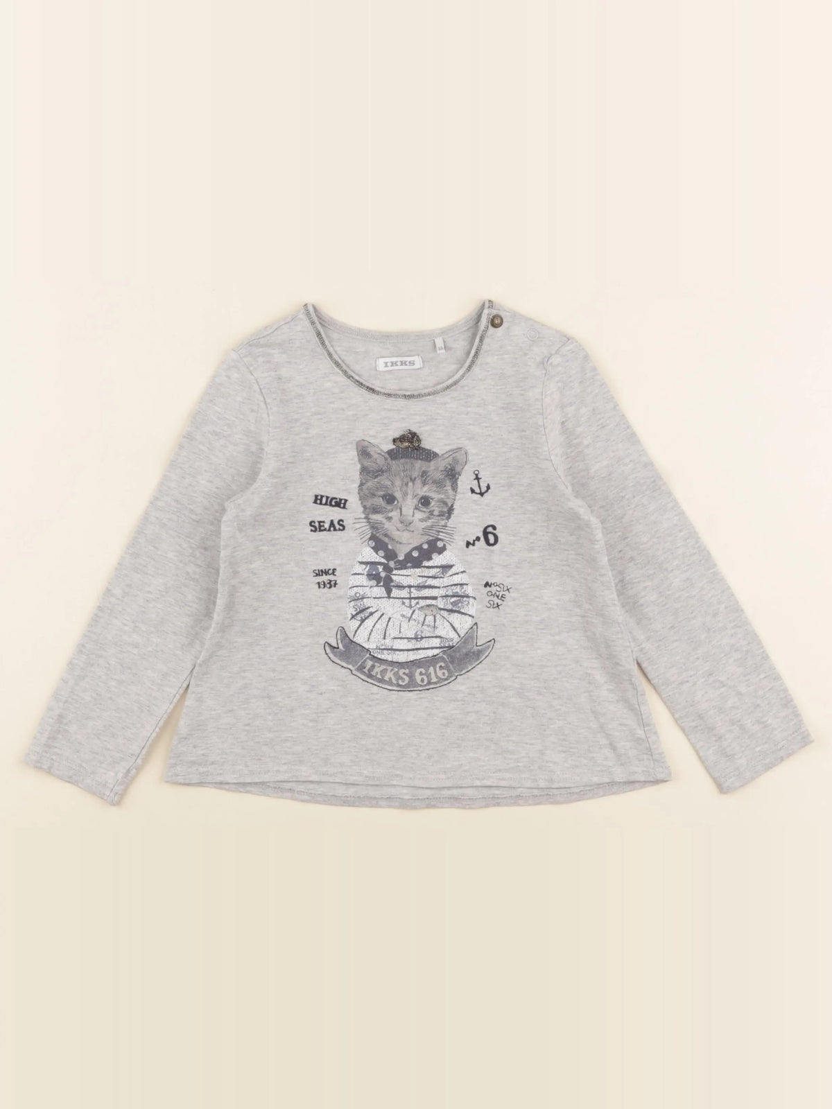 IKKS - tee-shirt gris - 3 ans